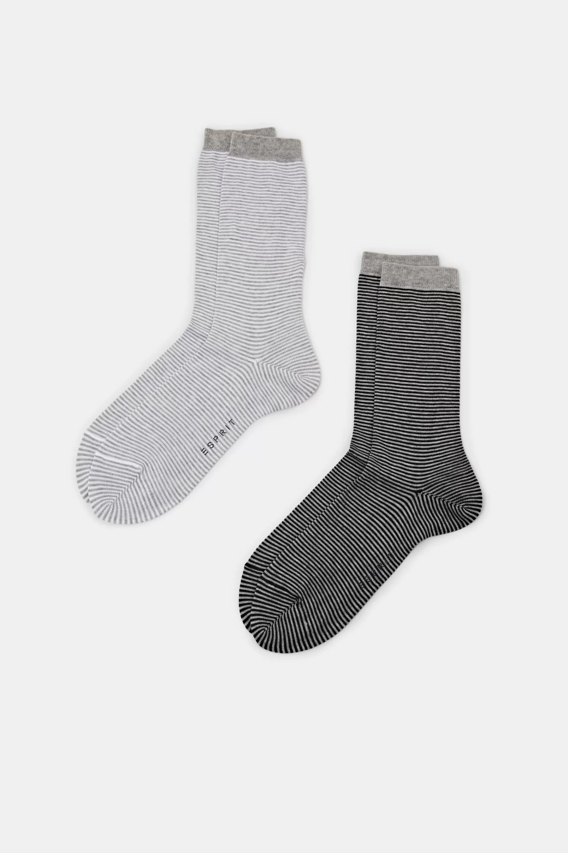 2er-Pack Grobstricksocken mit Streifenmuster-ESPRIT Discount