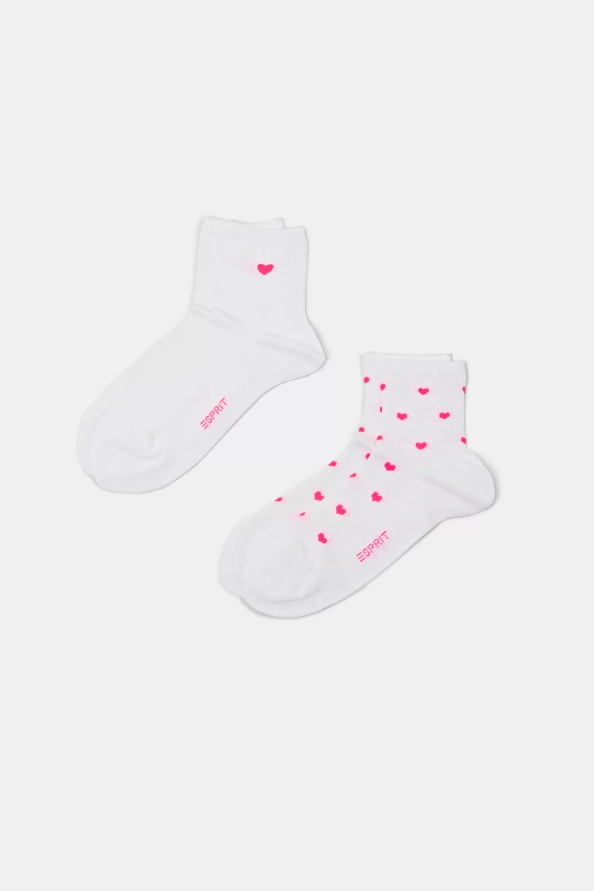 2er-Pack Socken mit Herzprint-ESPRIT Hot
