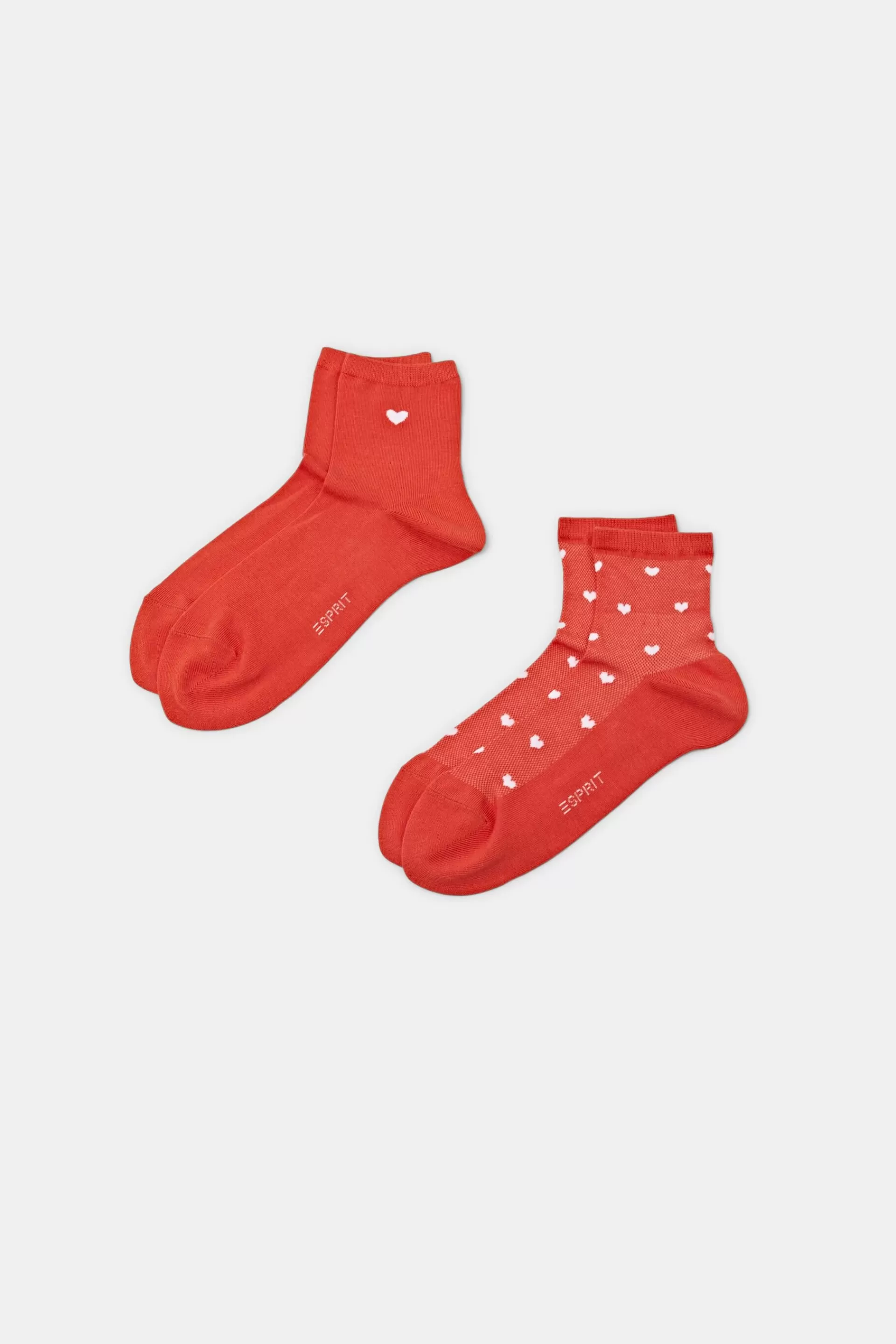 2er-Pack Socken mit Herzprint-ESPRIT Online