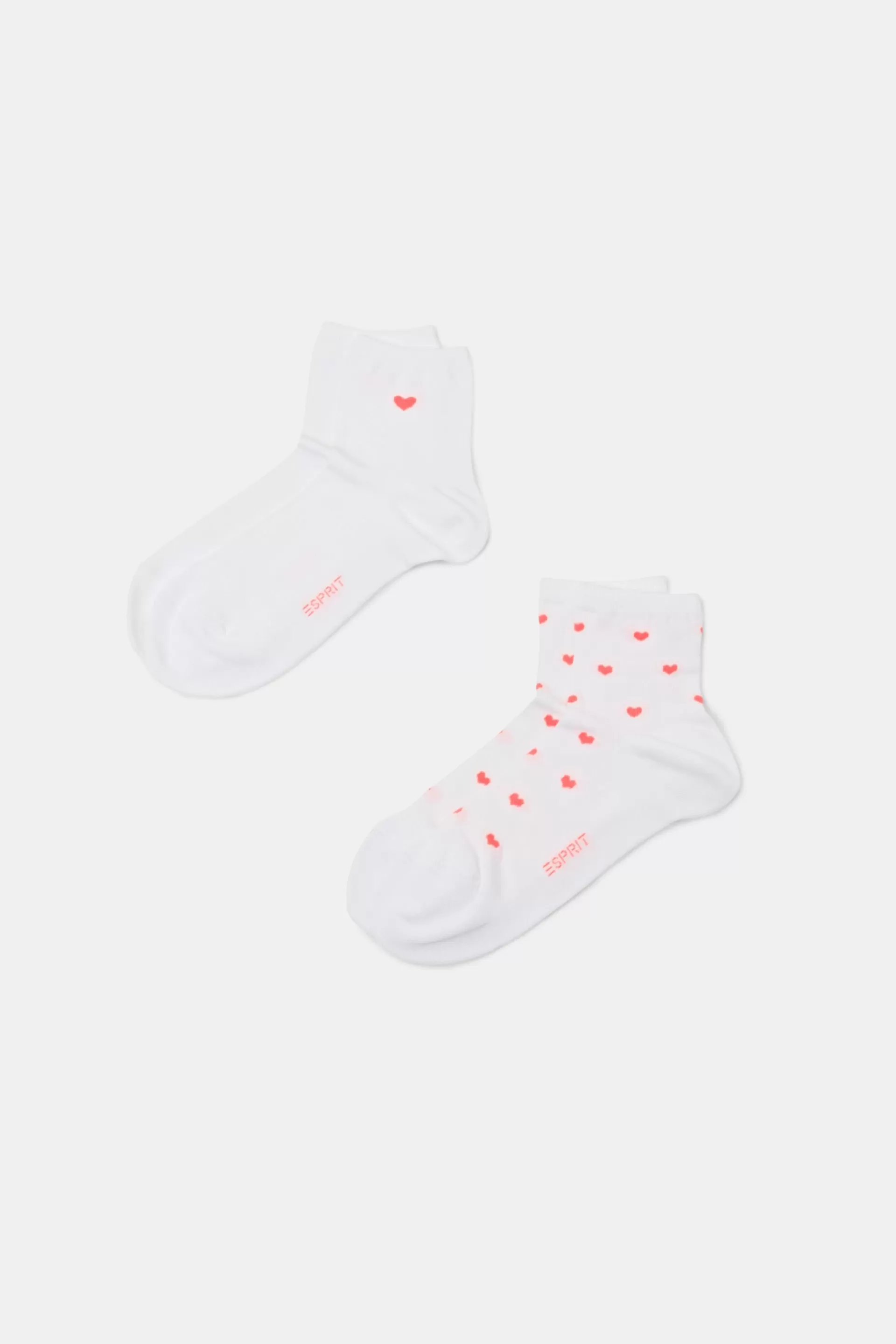 2er-Pack Socken mit Herzprint-ESPRIT New