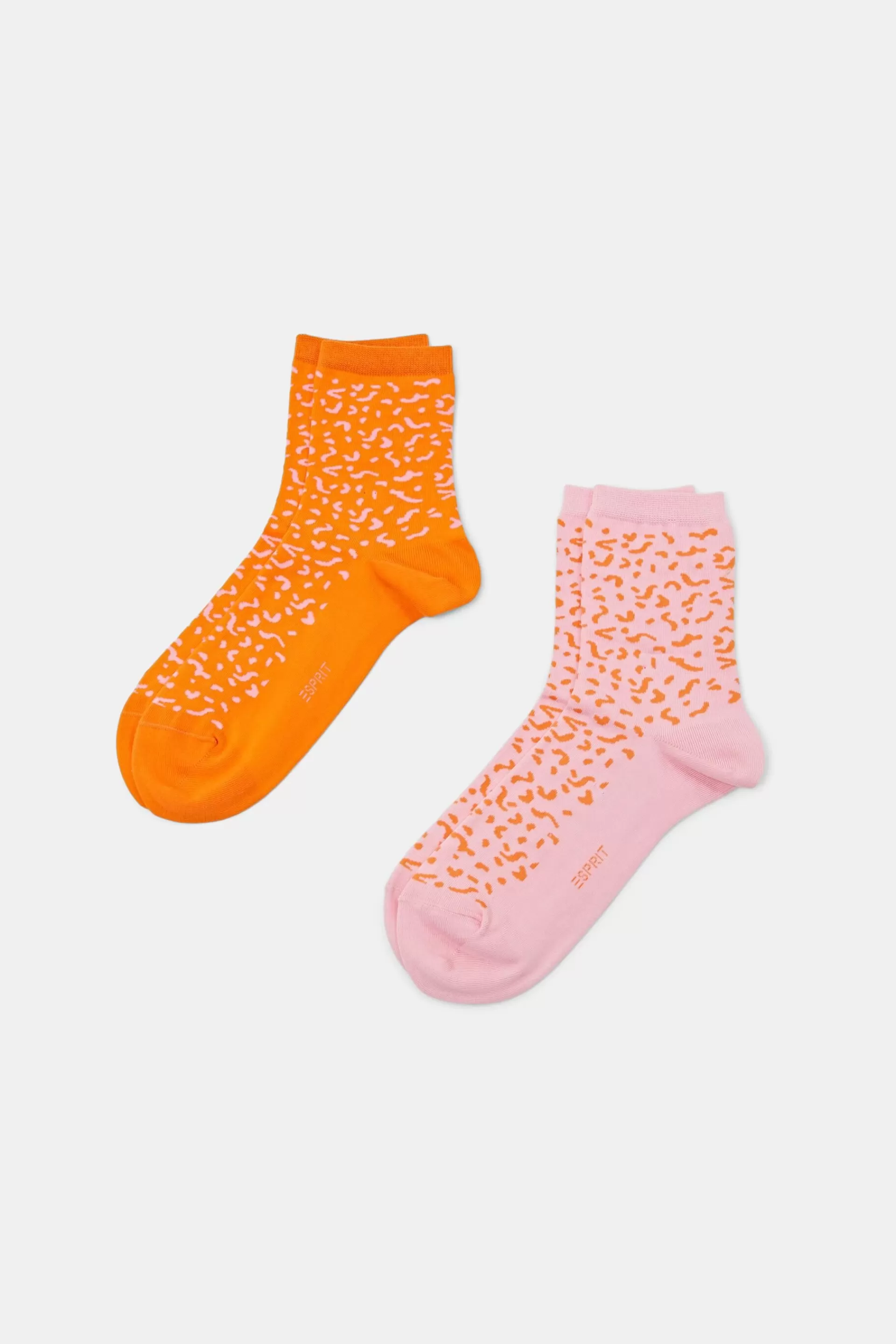 2er-Set Baumwollsocken mit Print-ESPRIT Flash Sale