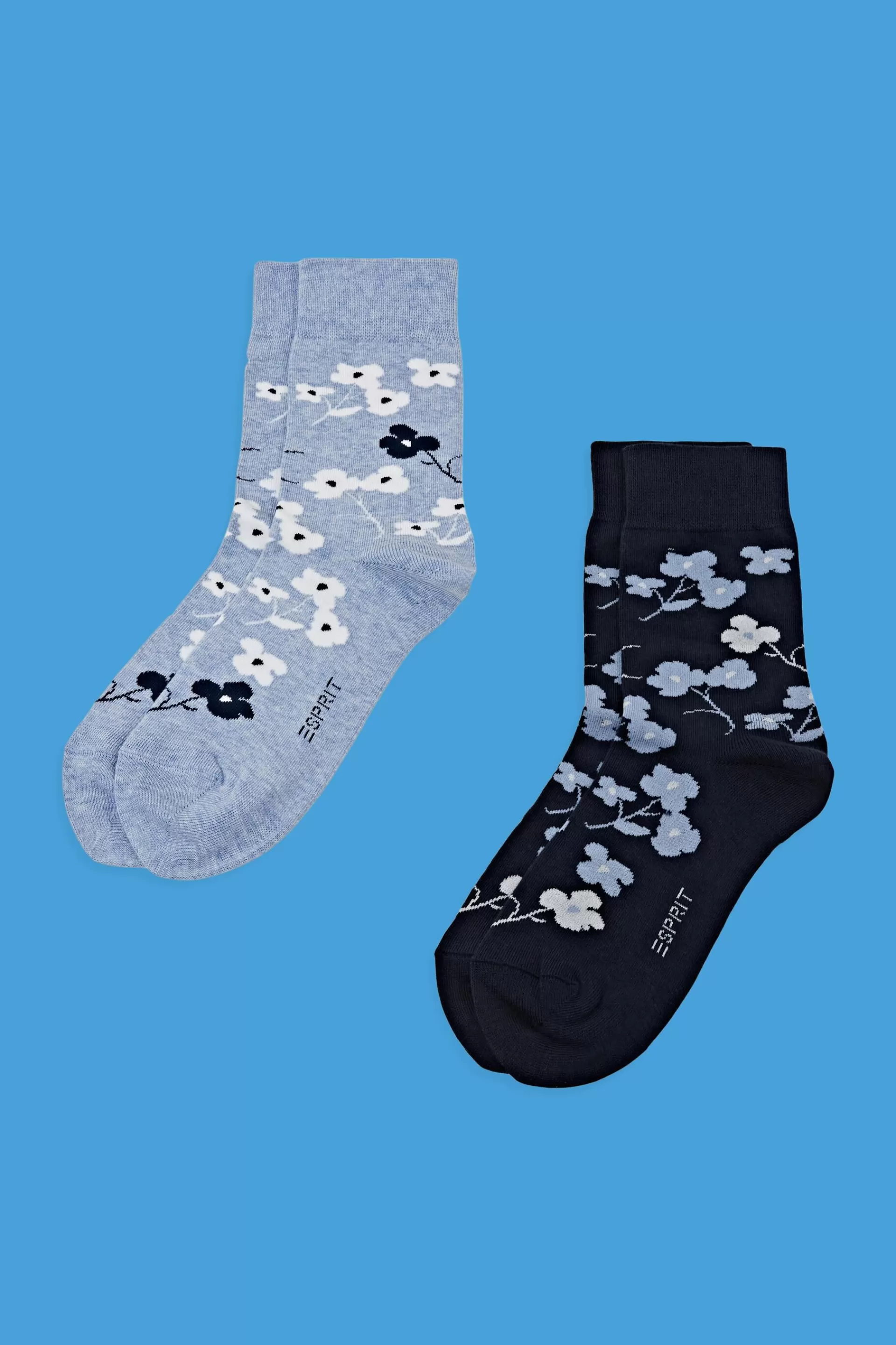 2er-Set Baumwollsocken mit Print-ESPRIT Outlet