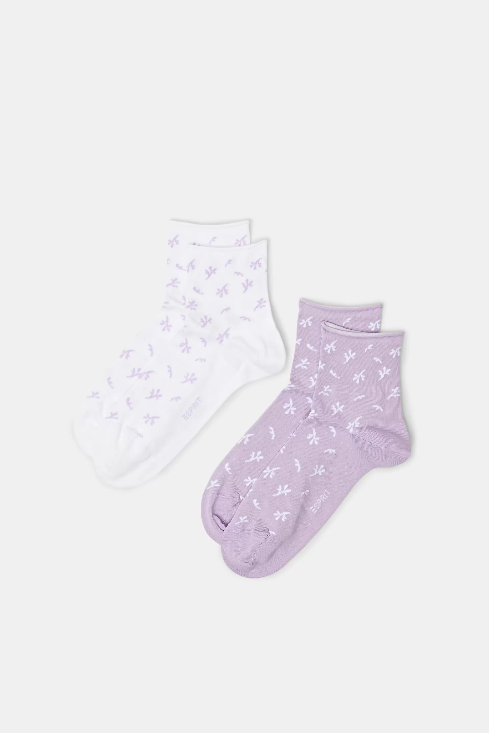 2er-Set Baumwollsocken mit Print-ESPRIT Fashion