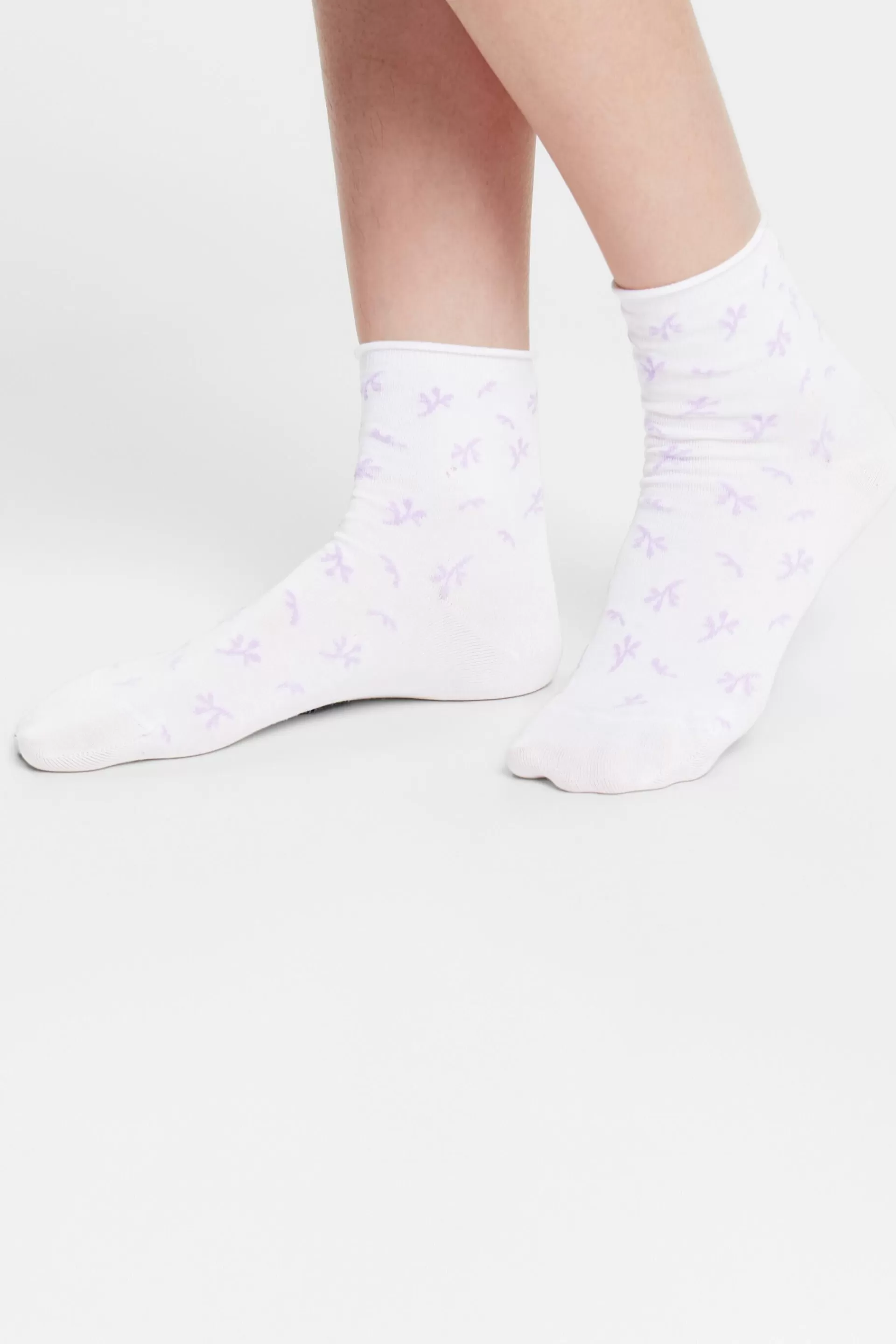 2er-Set Baumwollsocken mit Print-ESPRIT Fashion