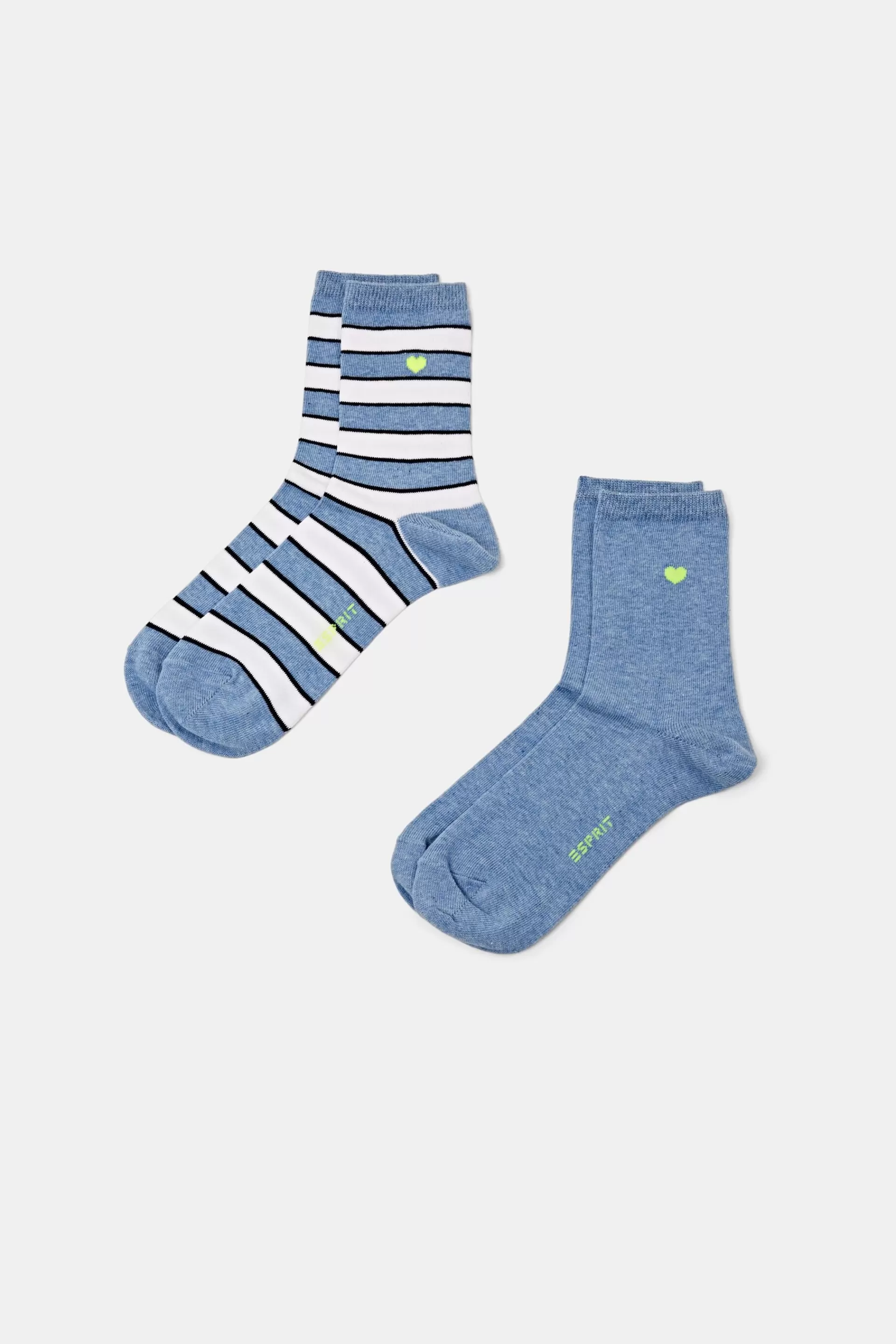 2er-Set Gestreifte Socken-ESPRIT Fashion