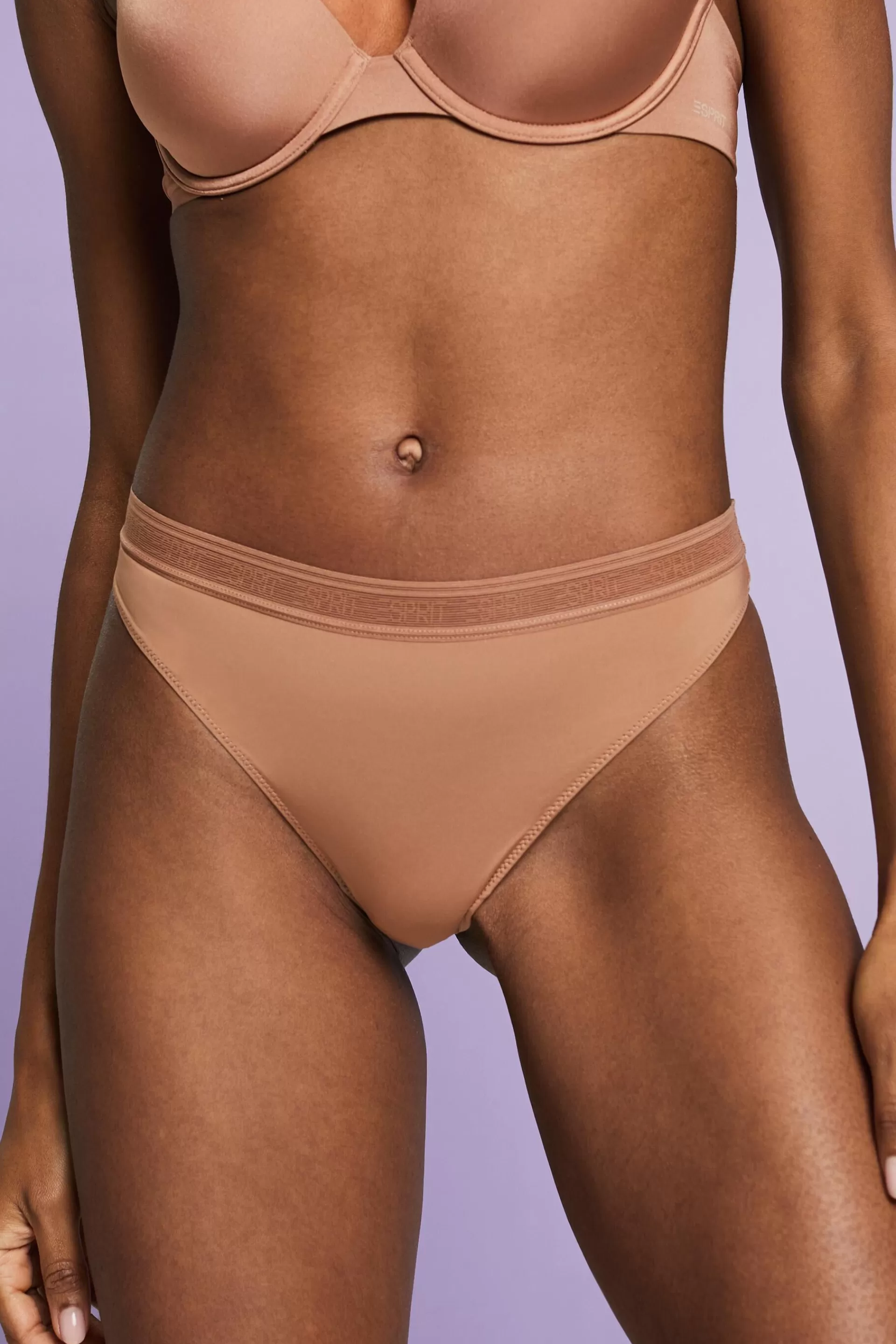 2er-Set Hipster-String aus Mikrofaser mit Logo-ESPRIT Flash Sale