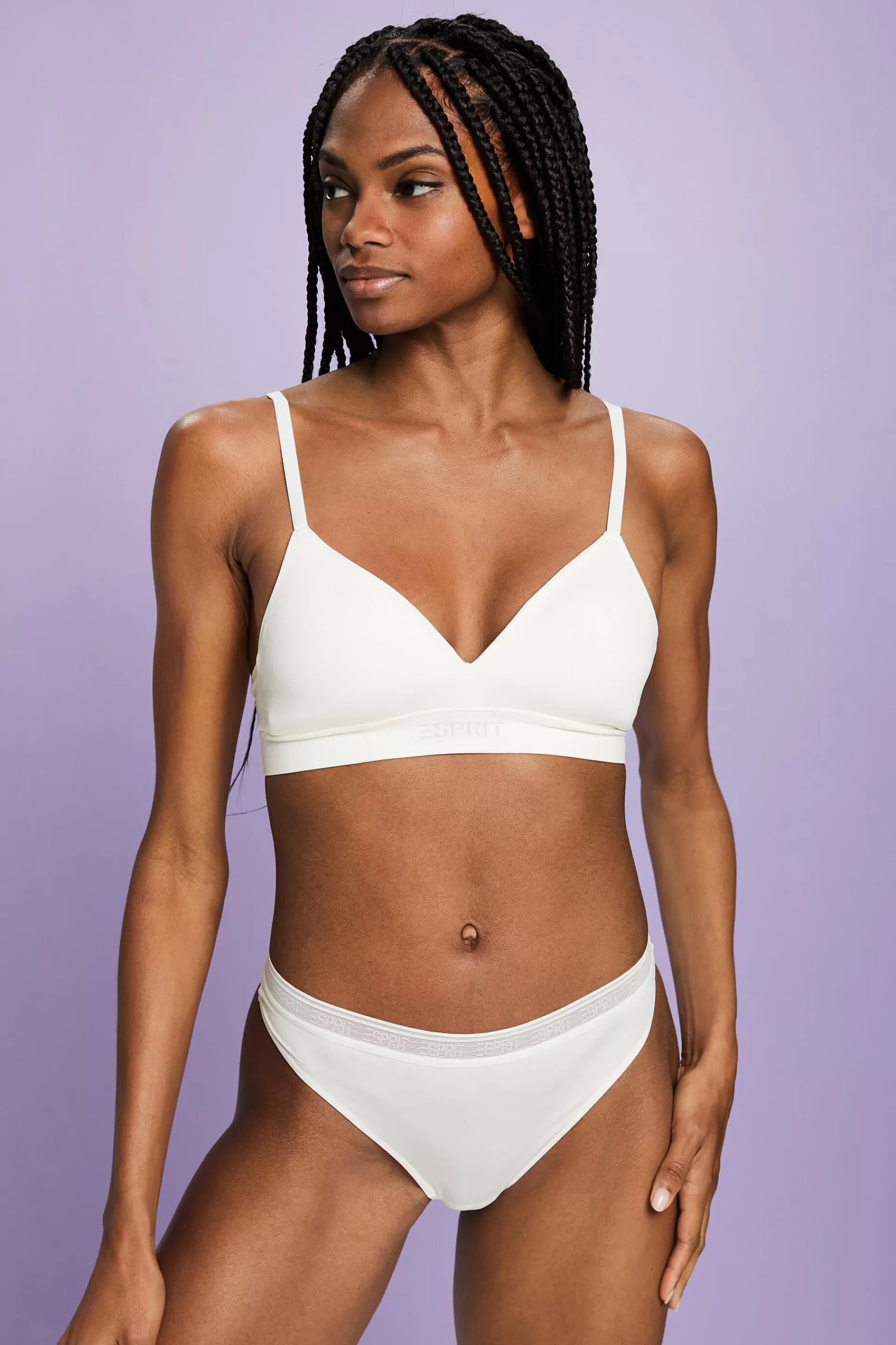 2er-Set Hipster-String aus Mikrofaser mit Logo-ESPRIT Best Sale
