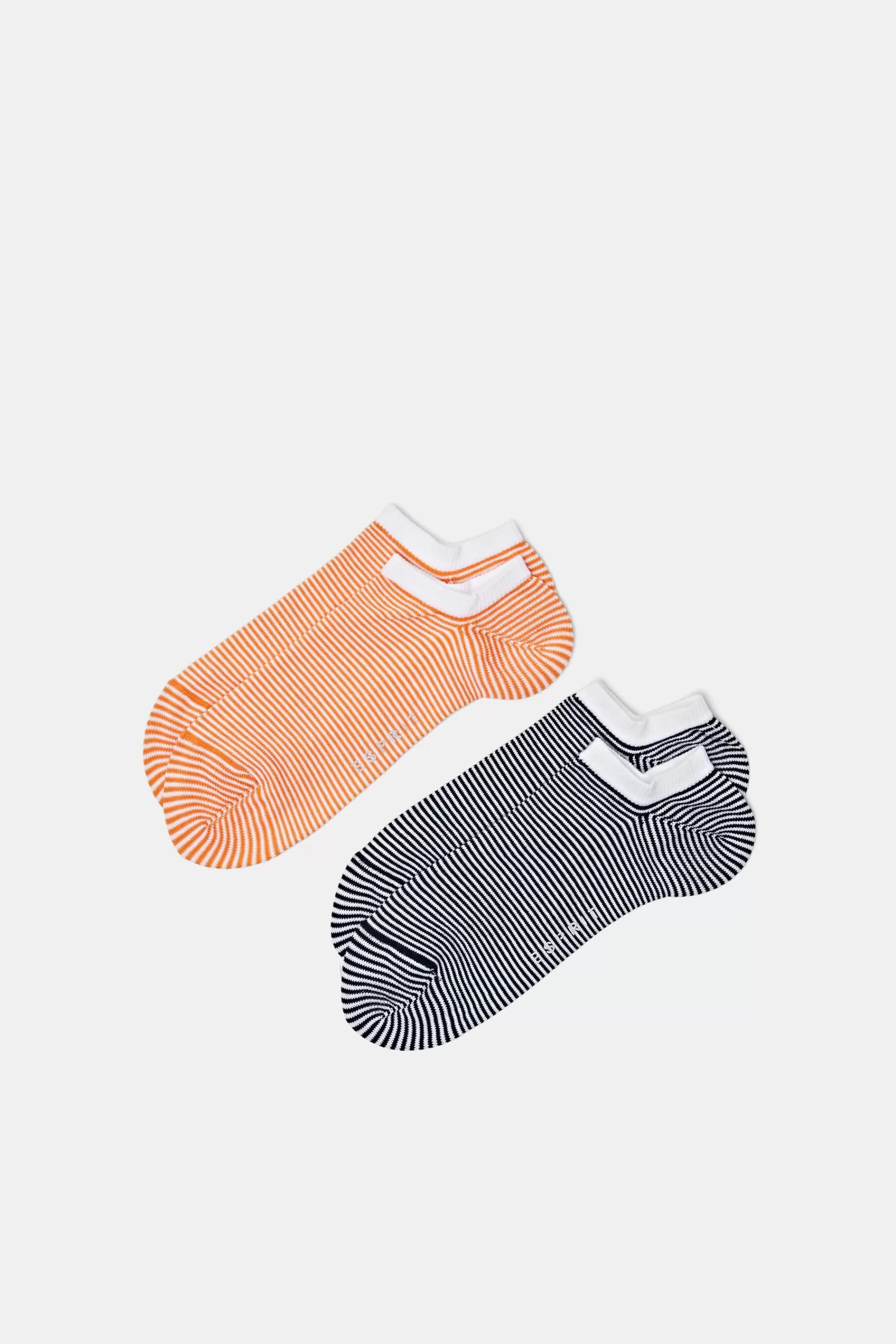 2er-Set Knöchelhohe Socken im Streifendesign-ESPRIT Hot