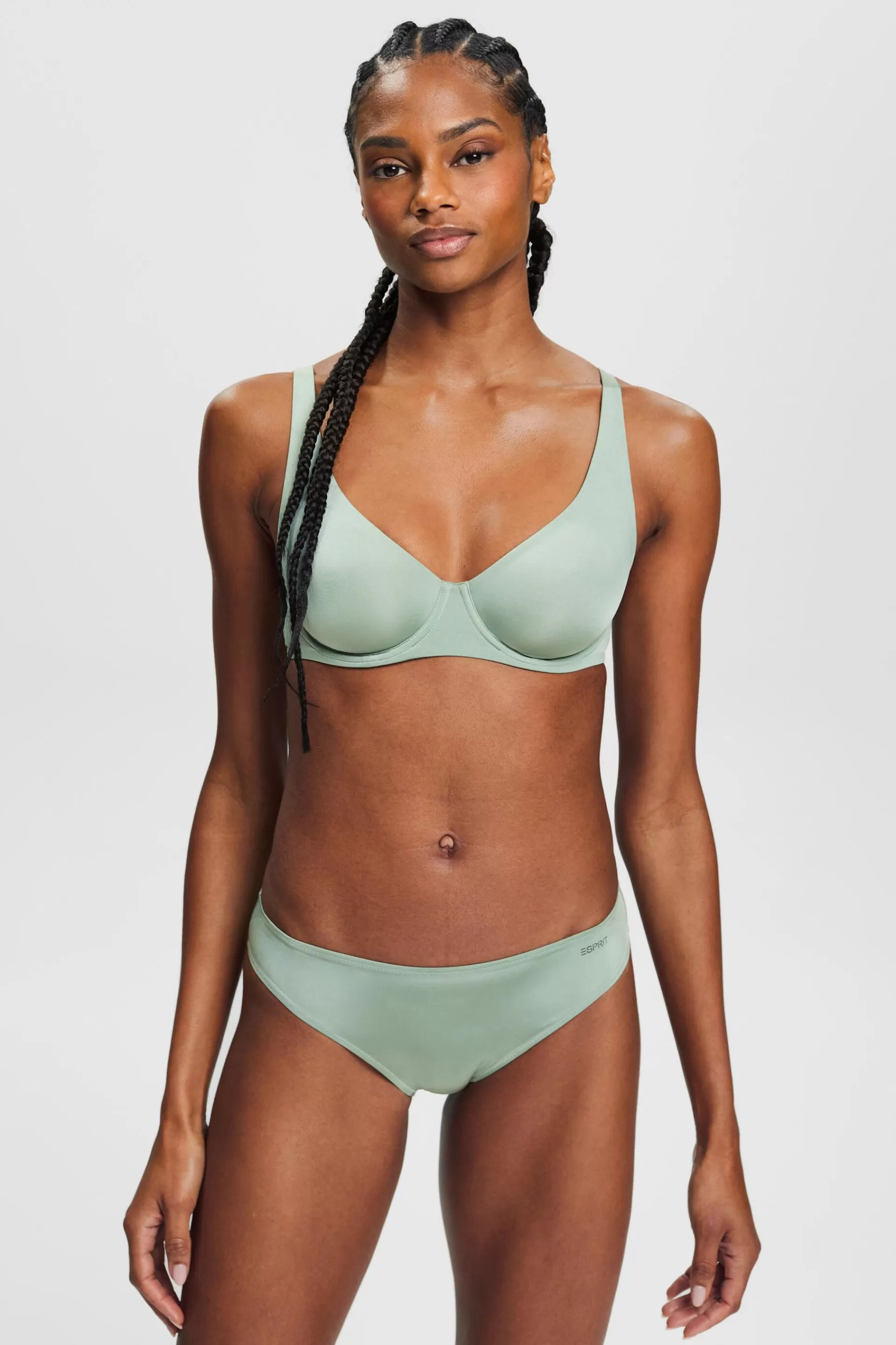 2er-Set Mikrofaser-Slips mit Logo-ESPRIT Clearance