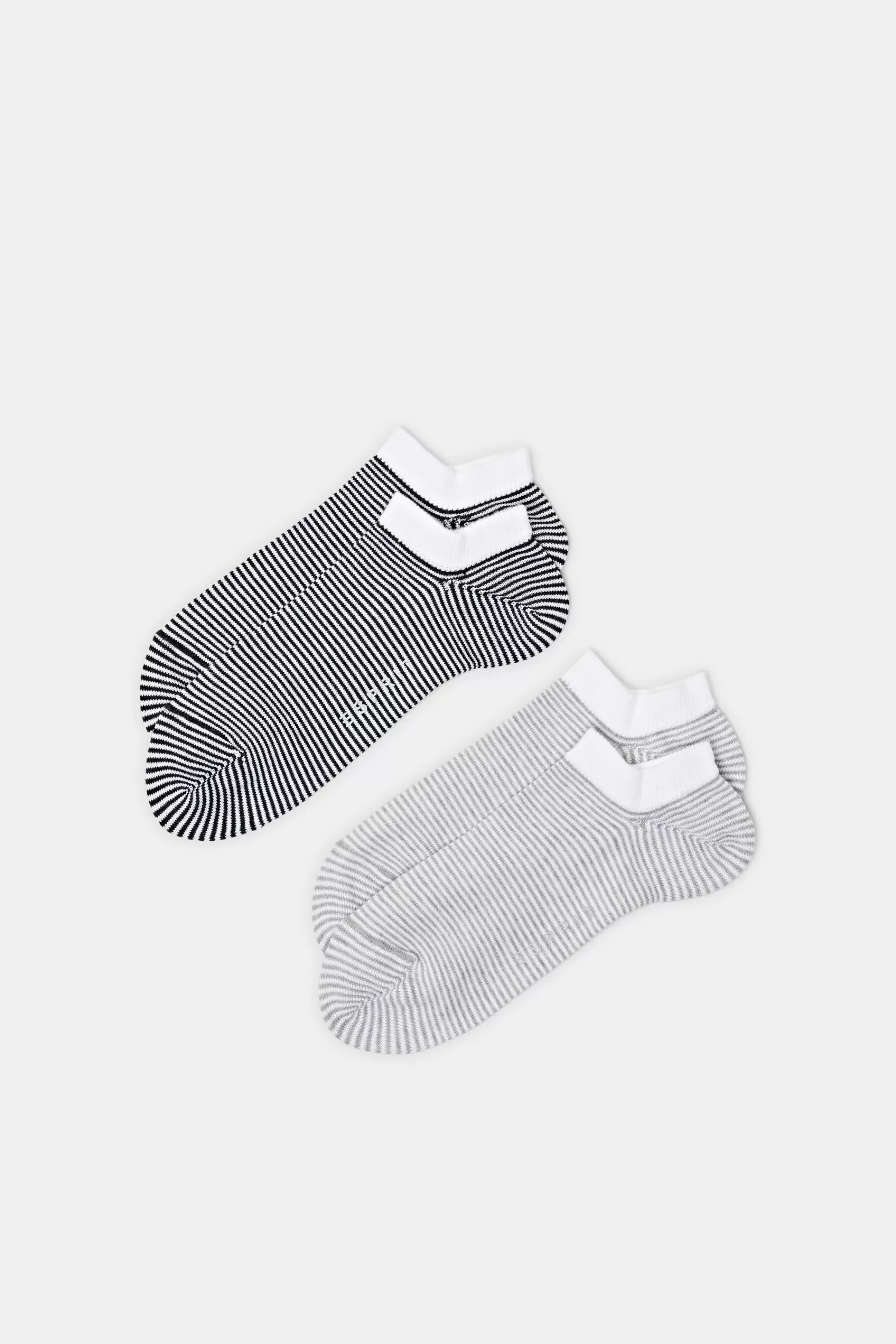 2er-Set Sneakersocken im Streifendesign-ESPRIT Fashion