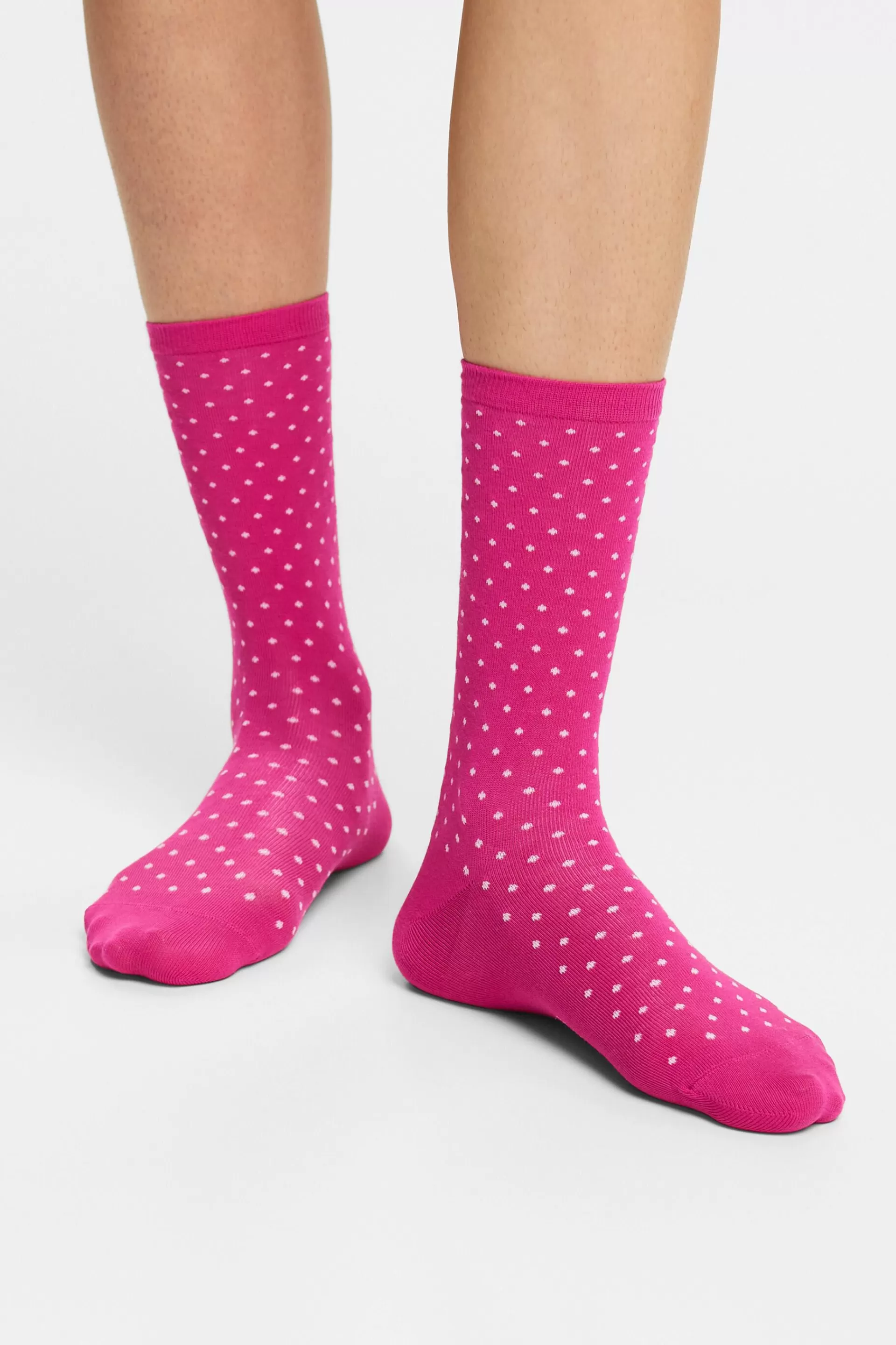 2er-Set Socken mit Polka Dots, Bio-Baumwolle-ESPRIT Clearance