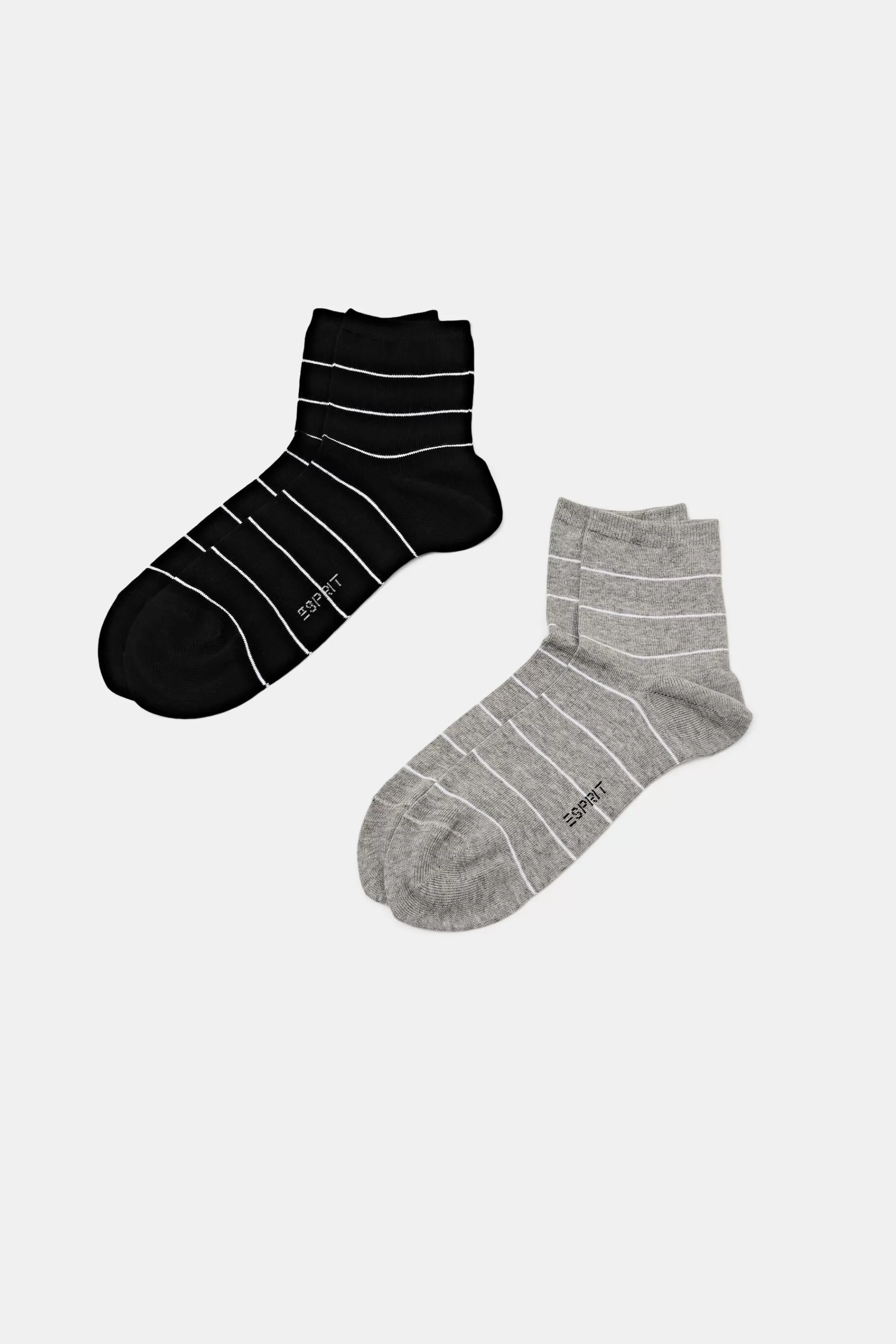 2er-Set Socken mit Streifenmuster-ESPRIT Online
