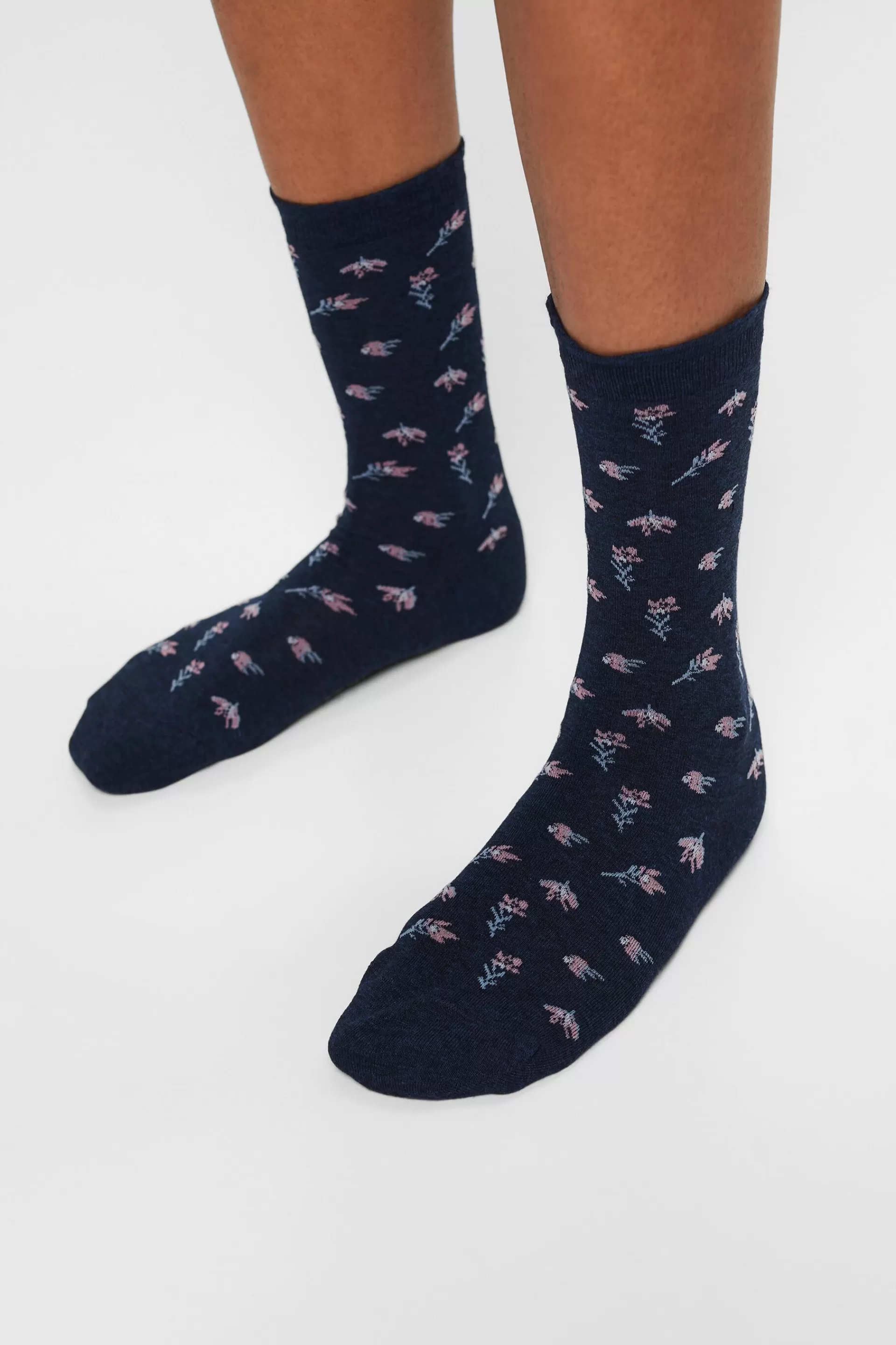 2er-Set Stricksocken mit floralem Muster-ESPRIT Flash Sale