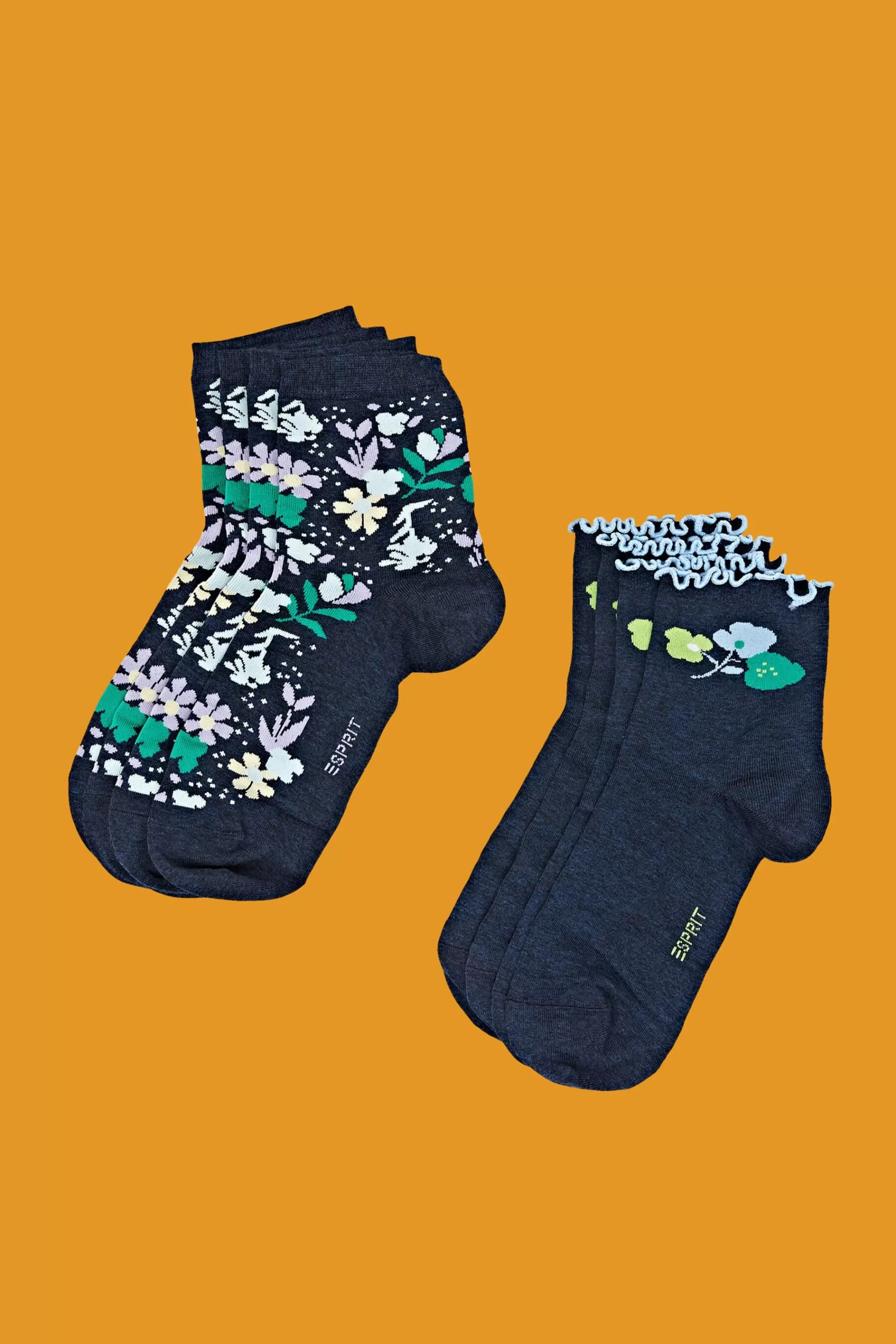 4er-Set gemusterte Socken in Geschenkbox-ESPRIT New
