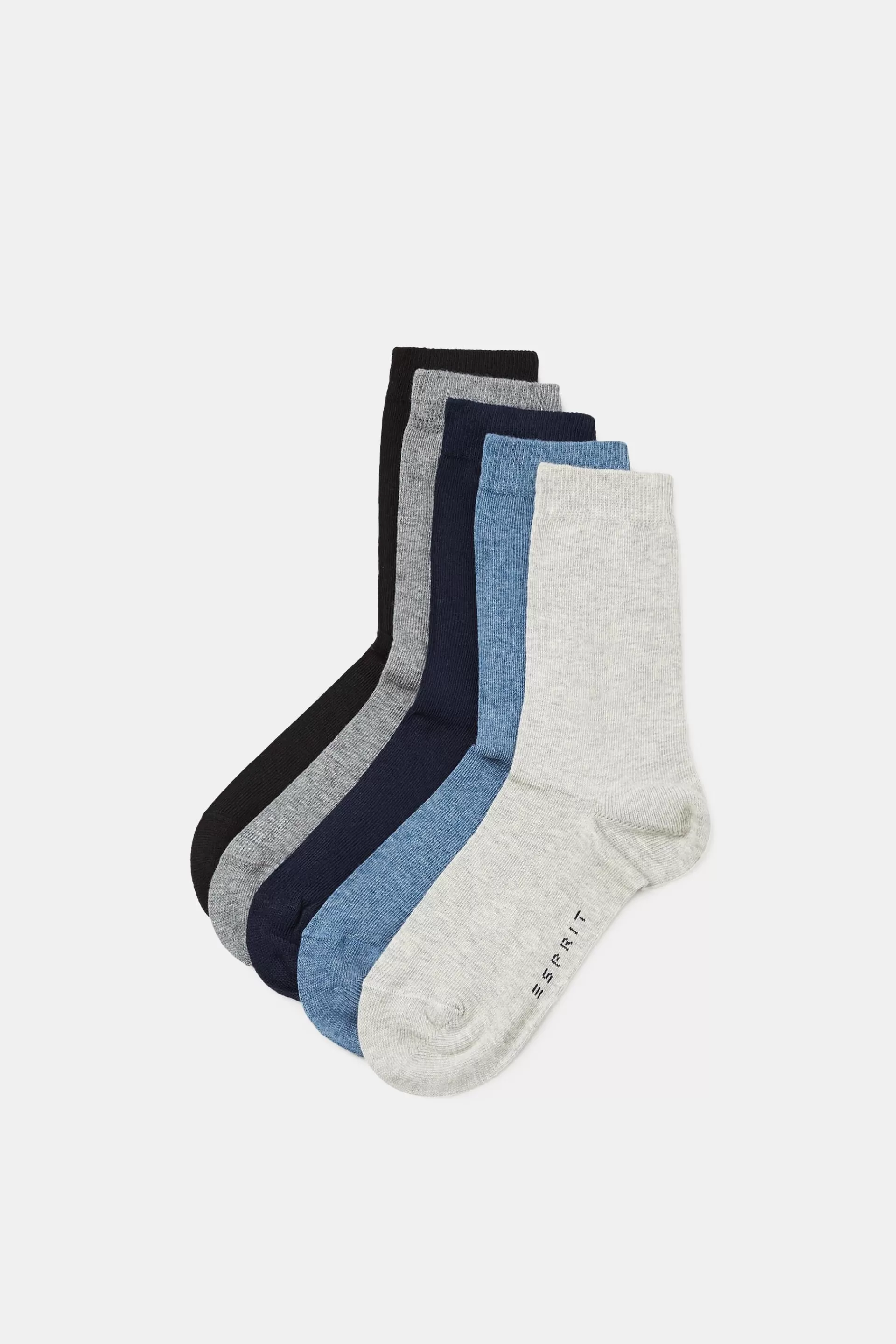 5er-Pack einfarbige Socken-ESPRIT Best