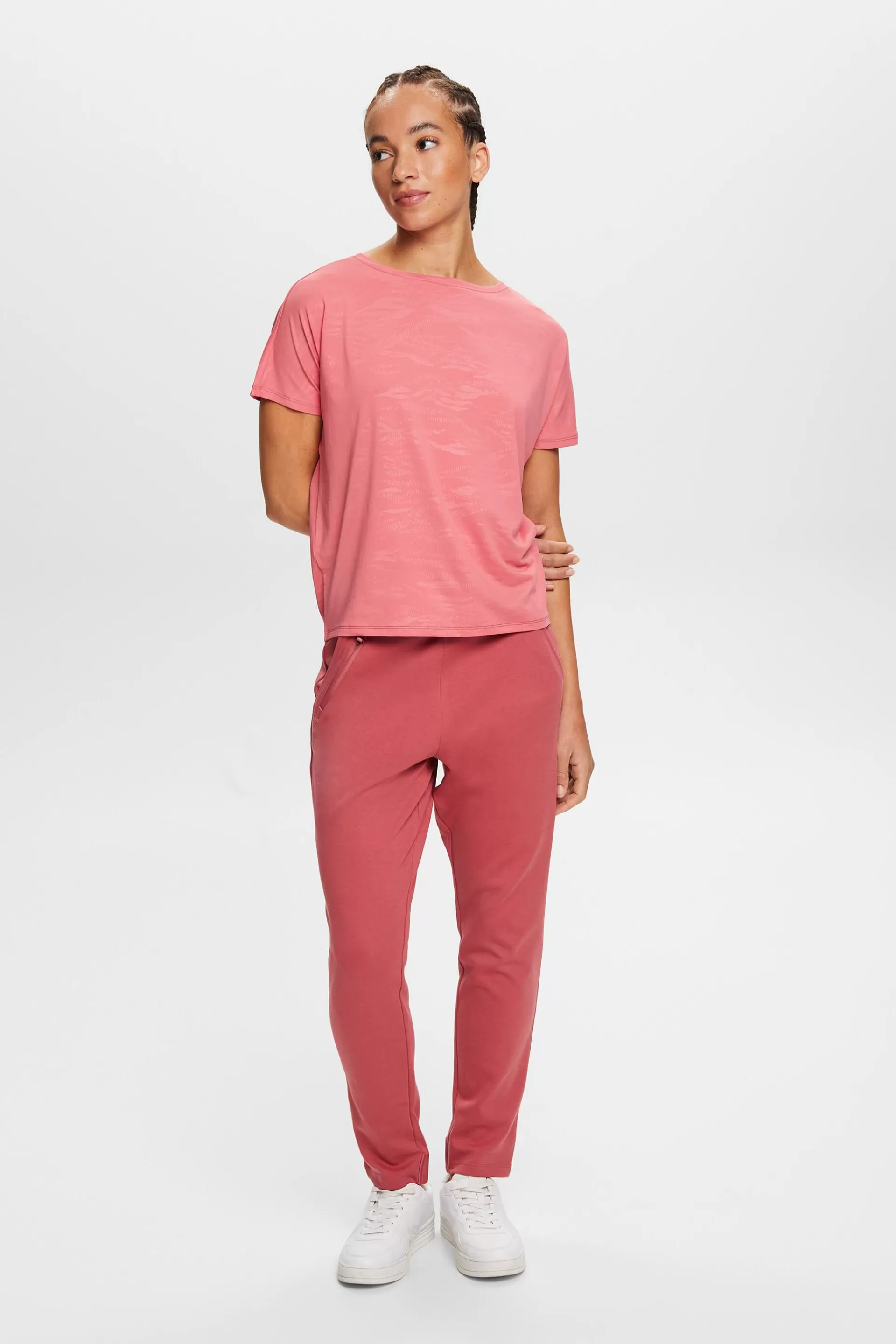 Active T-Shirt mit Prägung, E-DRY-ESPRIT Hot