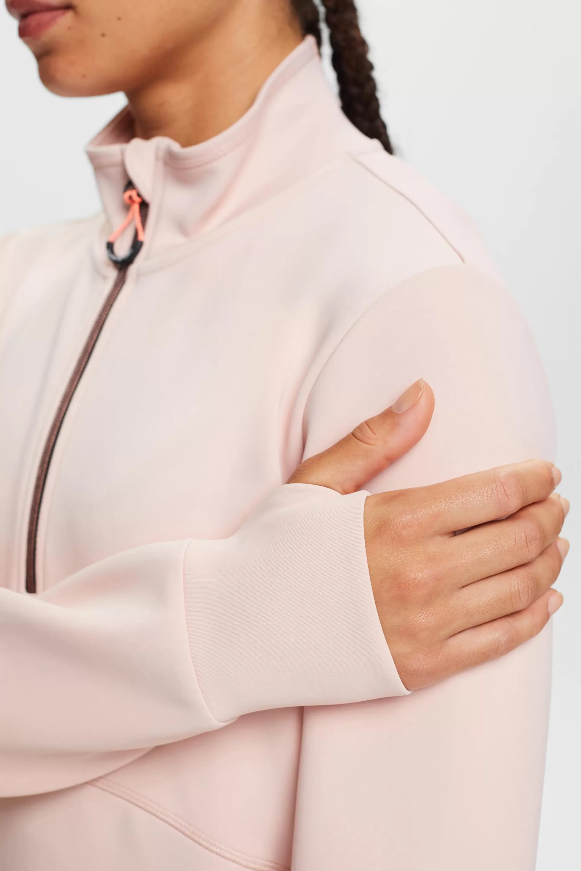 Active-Sweatshirt mit halblangem Reißverschluss-ESPRIT New
