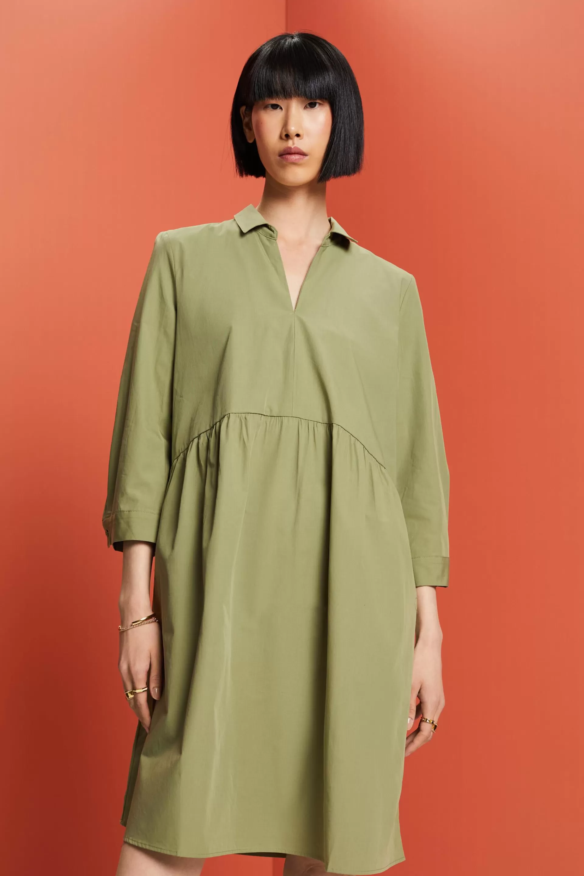 A-Linien-Kleid aus Bio-Baumwolle-ESPRIT New