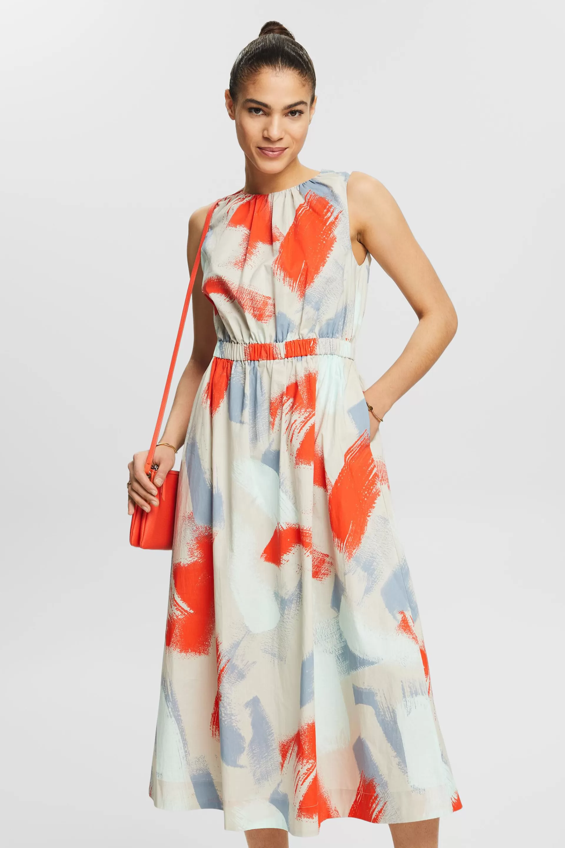 A-Linien-Kleid mit Print-ESPRIT Outlet
