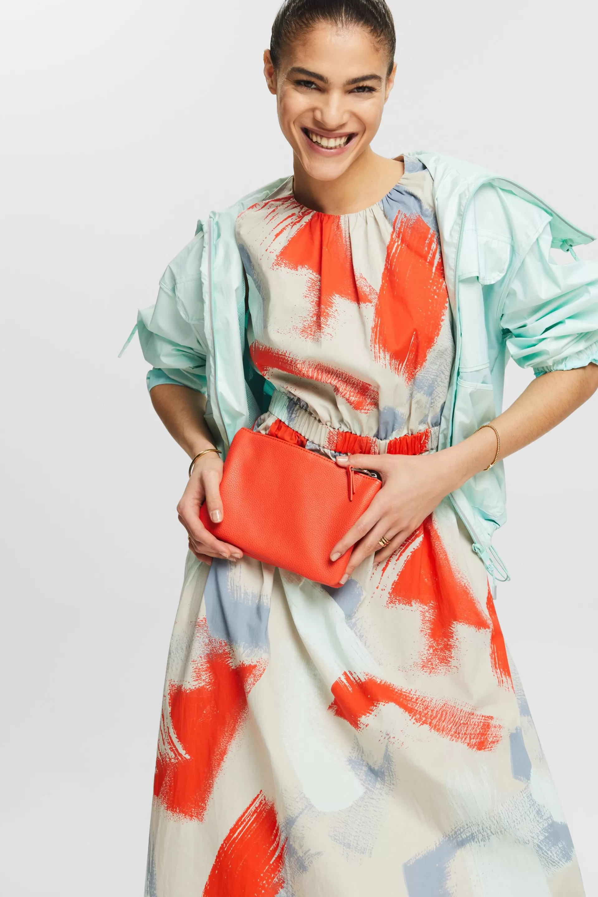 A-Linien-Kleid mit Print-ESPRIT Outlet