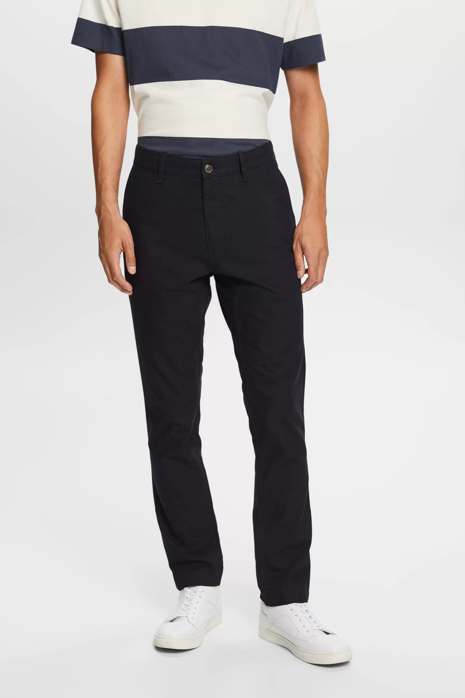 Angeraute Chinohose mit schmalem Bein-ESPRIT Cheap