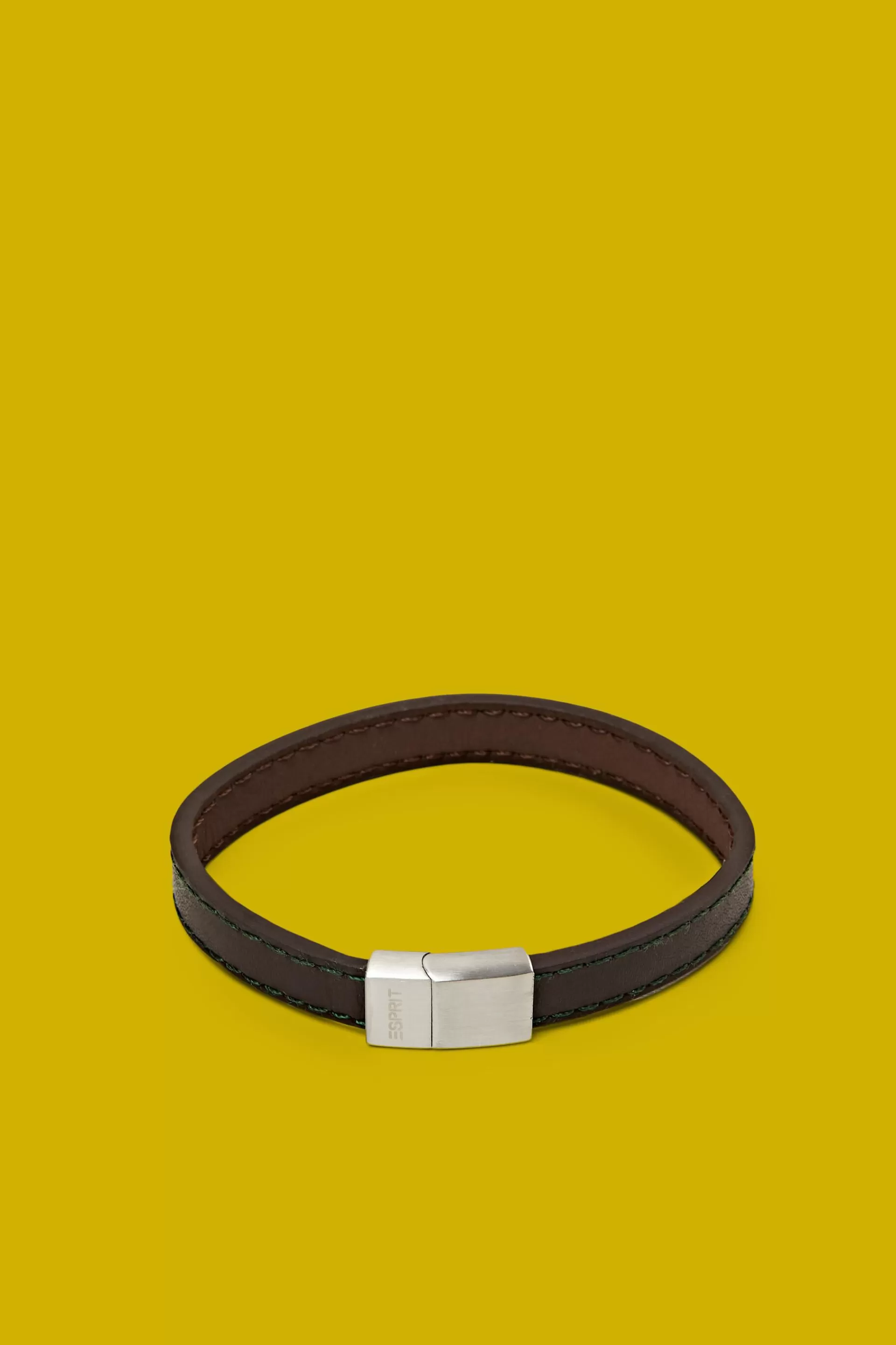 Armband in Lederoptik mit Magnetverschluss-ESPRIT Fashion