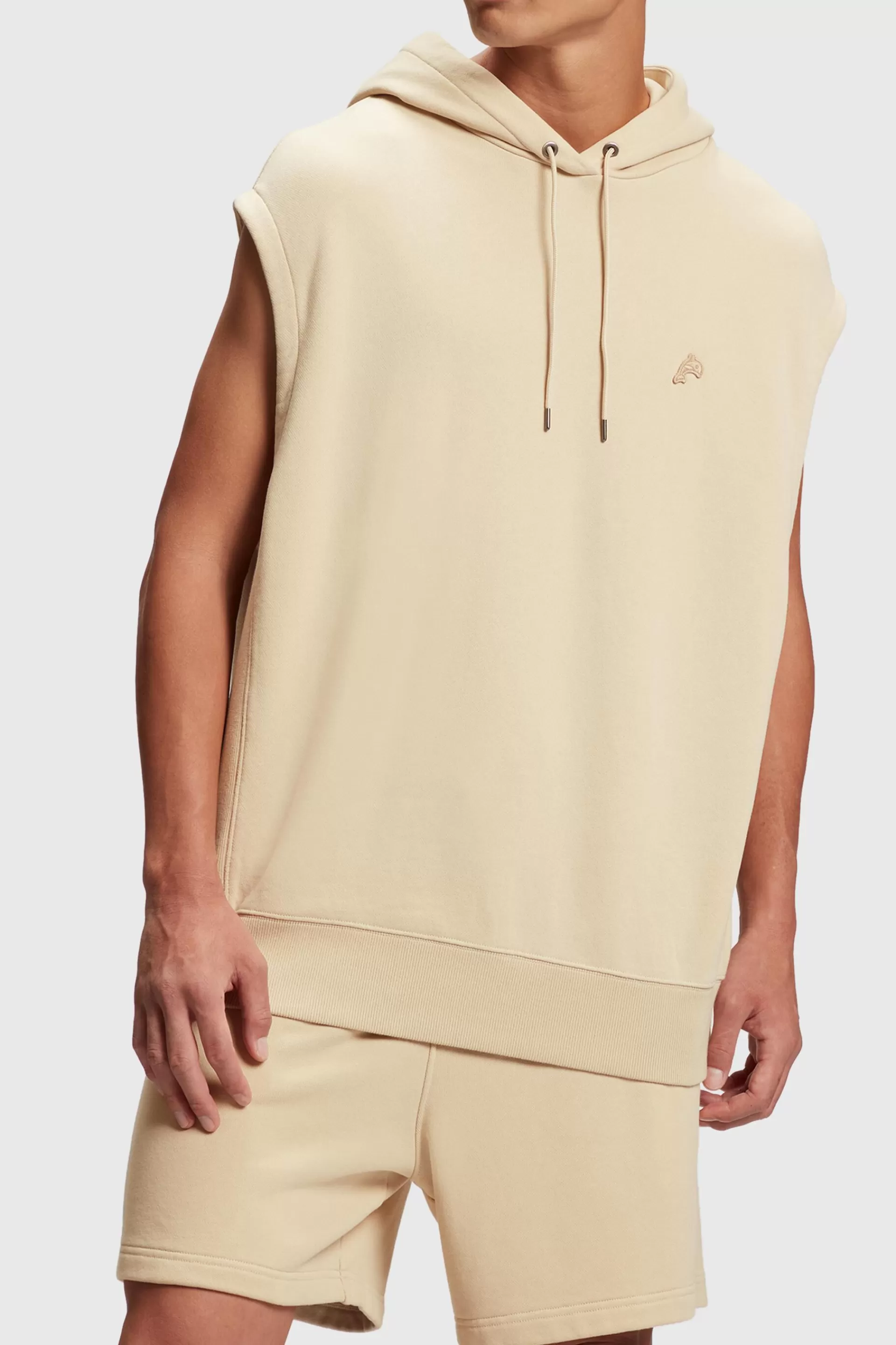 Ärmelloser Hoodie mit farbigem Dolphin-Patch-ESPRIT Discount