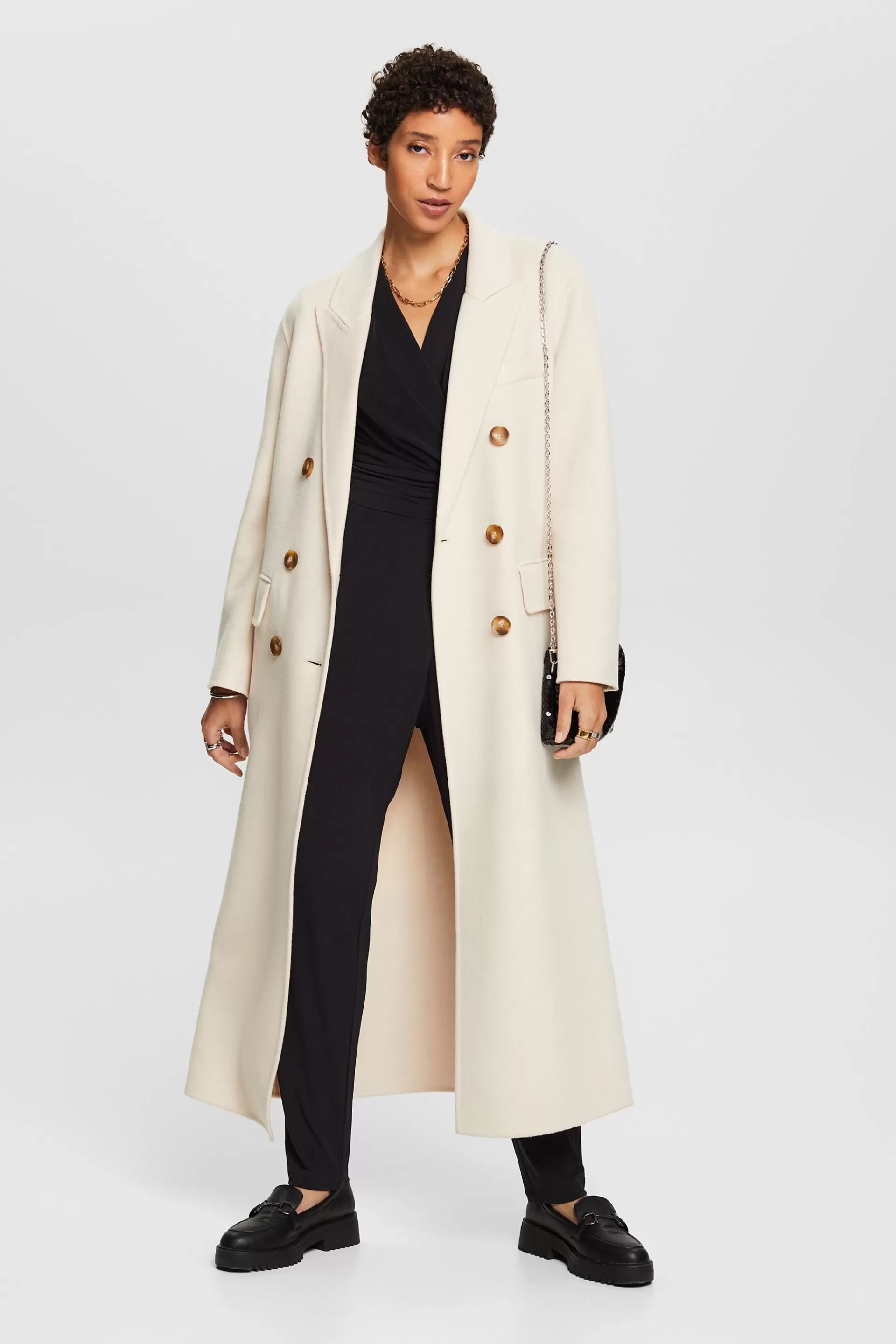 Ärmelloser Jumpsuit mit V-Ausschnitt-ESPRIT Online