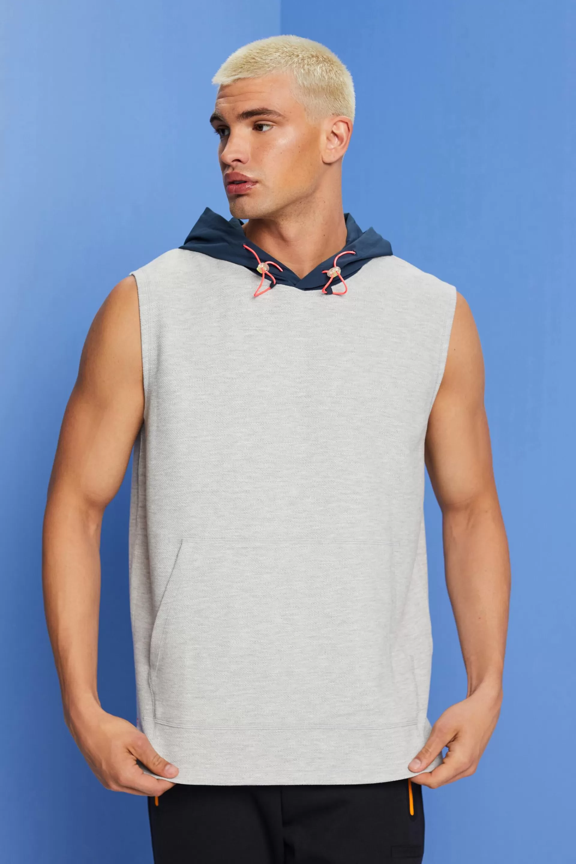 Ärmelloses Kapuzen-Sweatshirt mit Cord-Details-ESPRIT Cheap