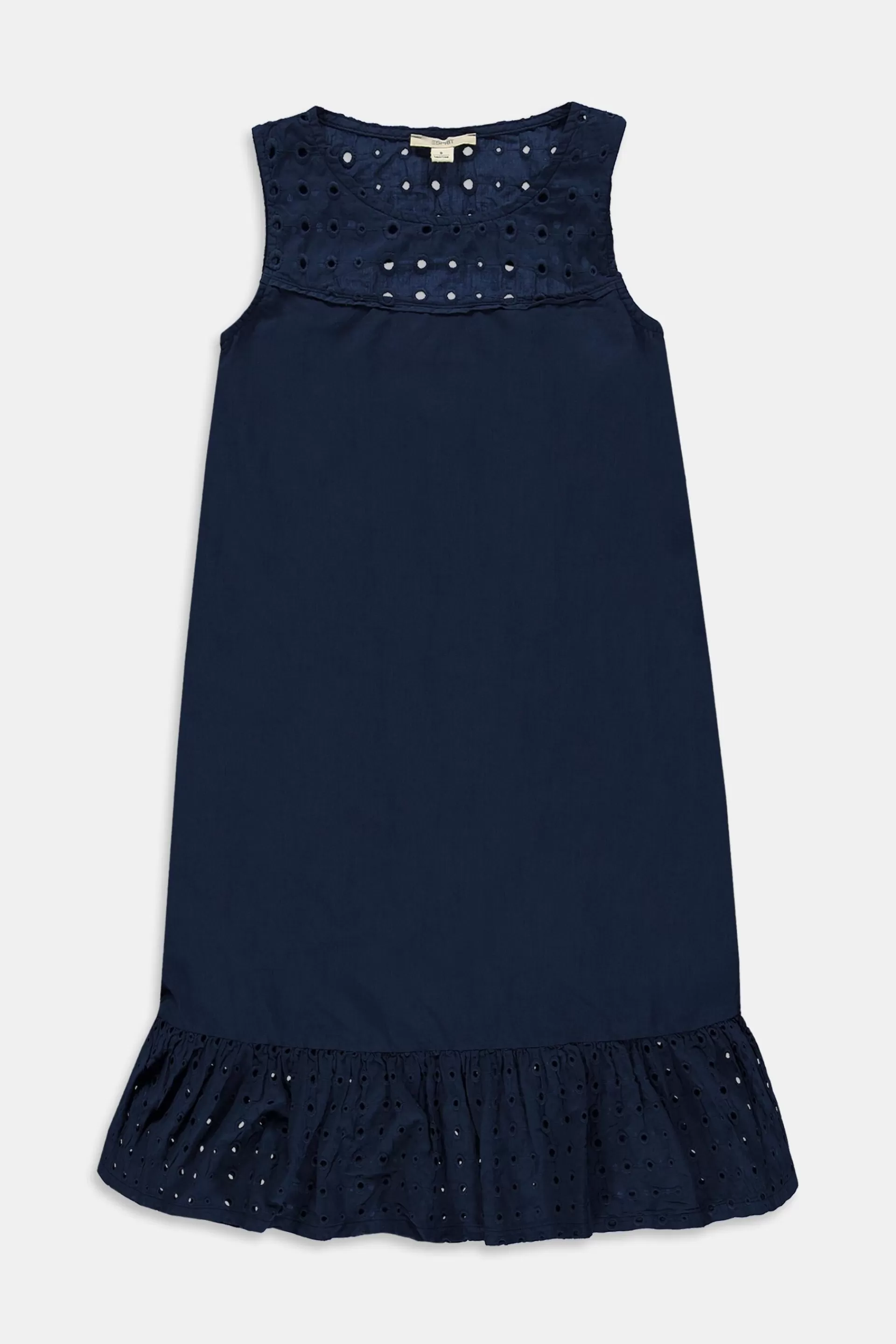 Ärmelloses Kleid mit Lochstickerei-ESPRIT Outlet