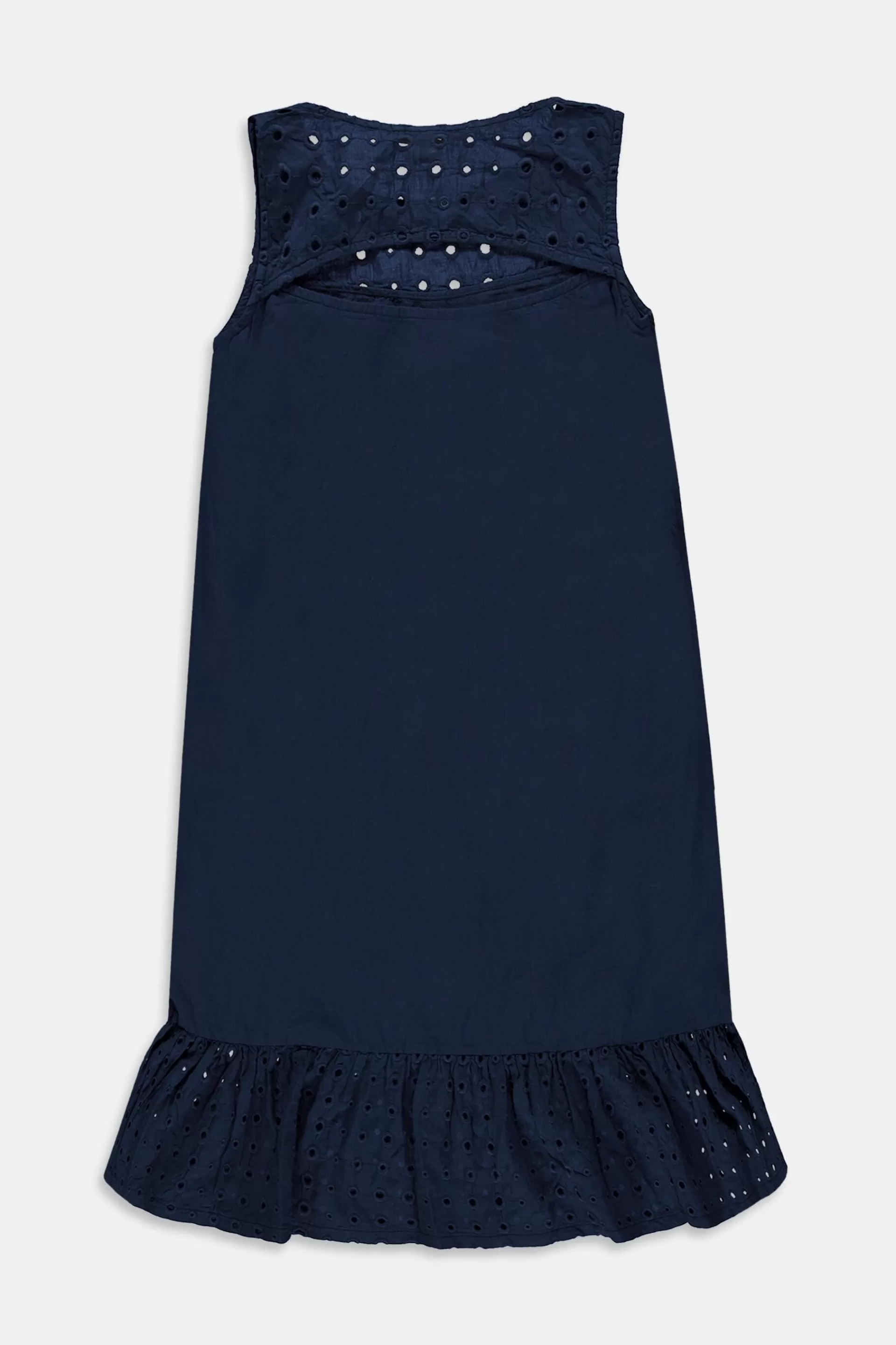 Ärmelloses Kleid mit Lochstickerei-ESPRIT Outlet