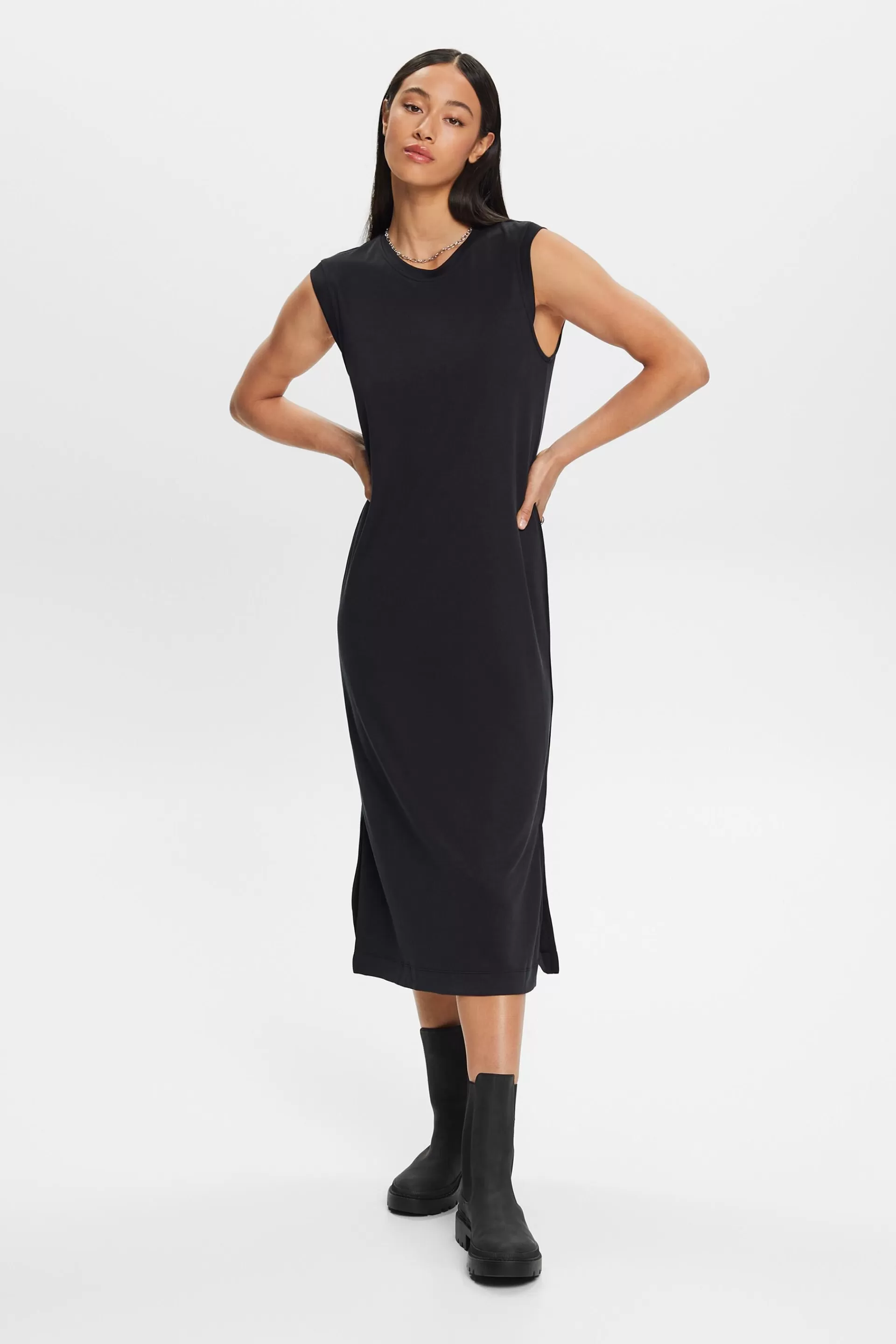 Ärmelloses Midi-Hemdblusenkleid-ESPRIT Fashion