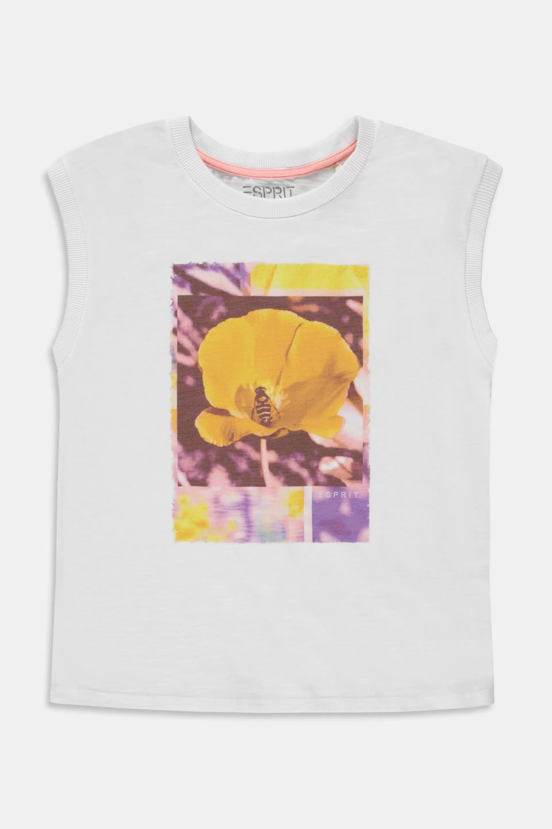 Ärmelloses T-Shirt mit Print vorne-ESPRIT Best