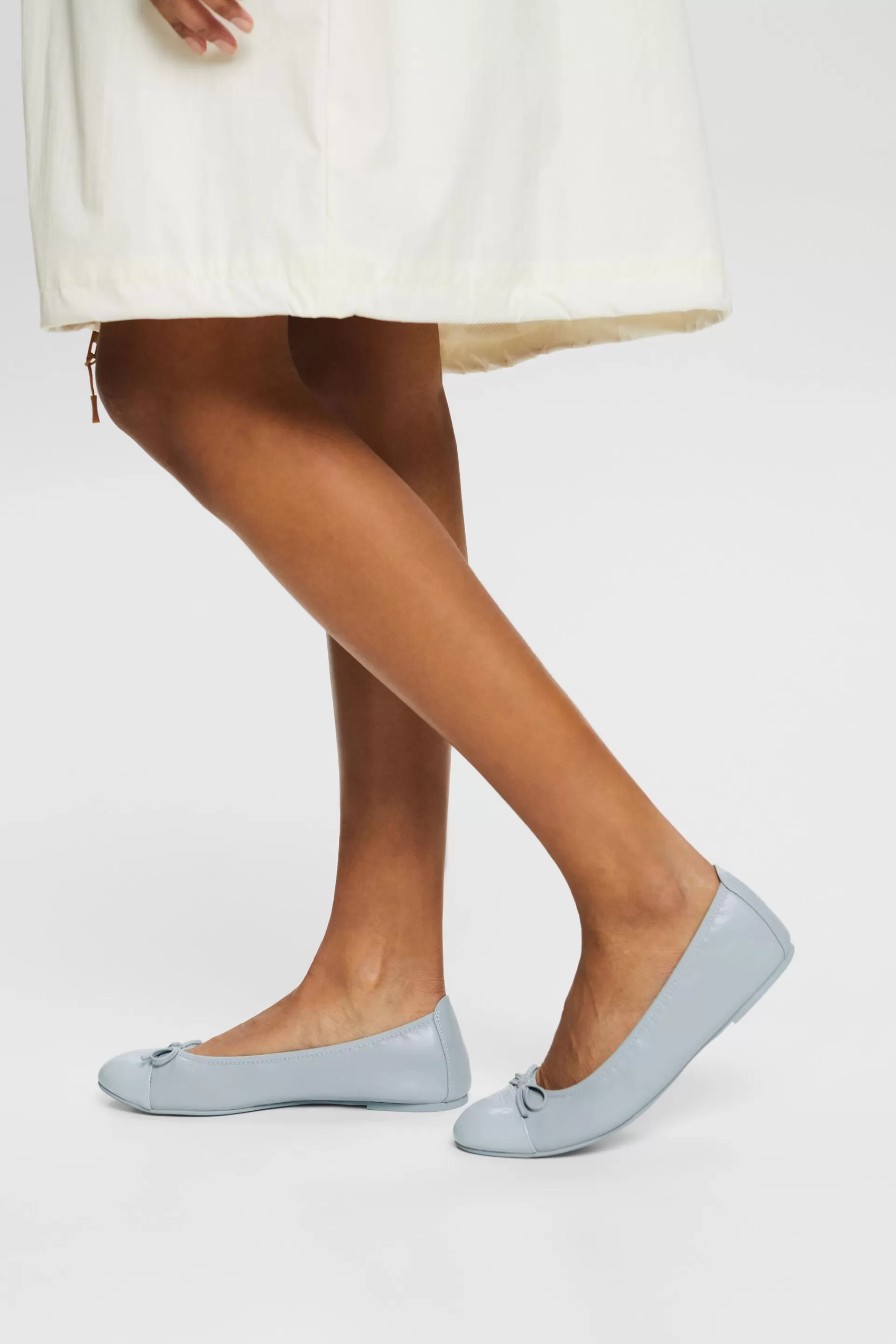 Ballerinas in Lederoptik-ESPRIT Best