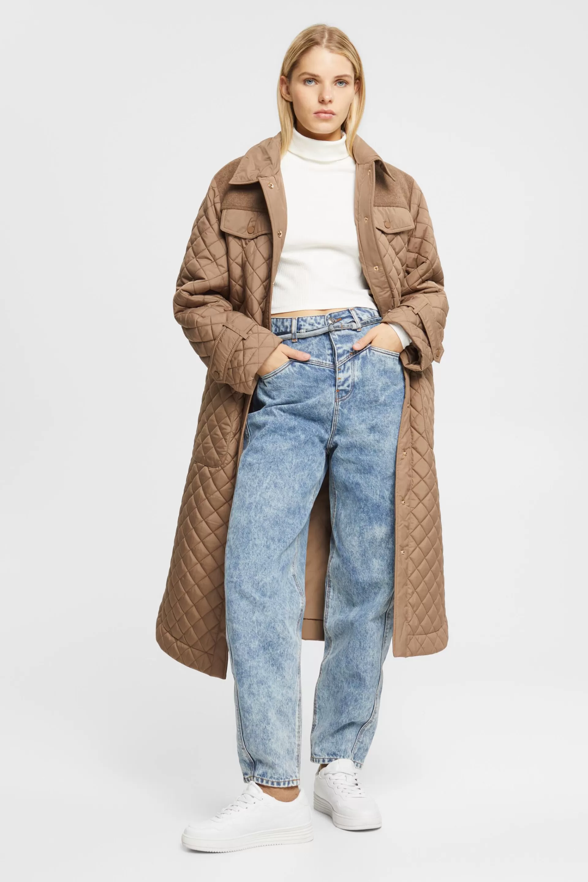 Banana-Fit-Jeans mit hohem Bund und Stonewashed-Effekt-ESPRIT Best Sale