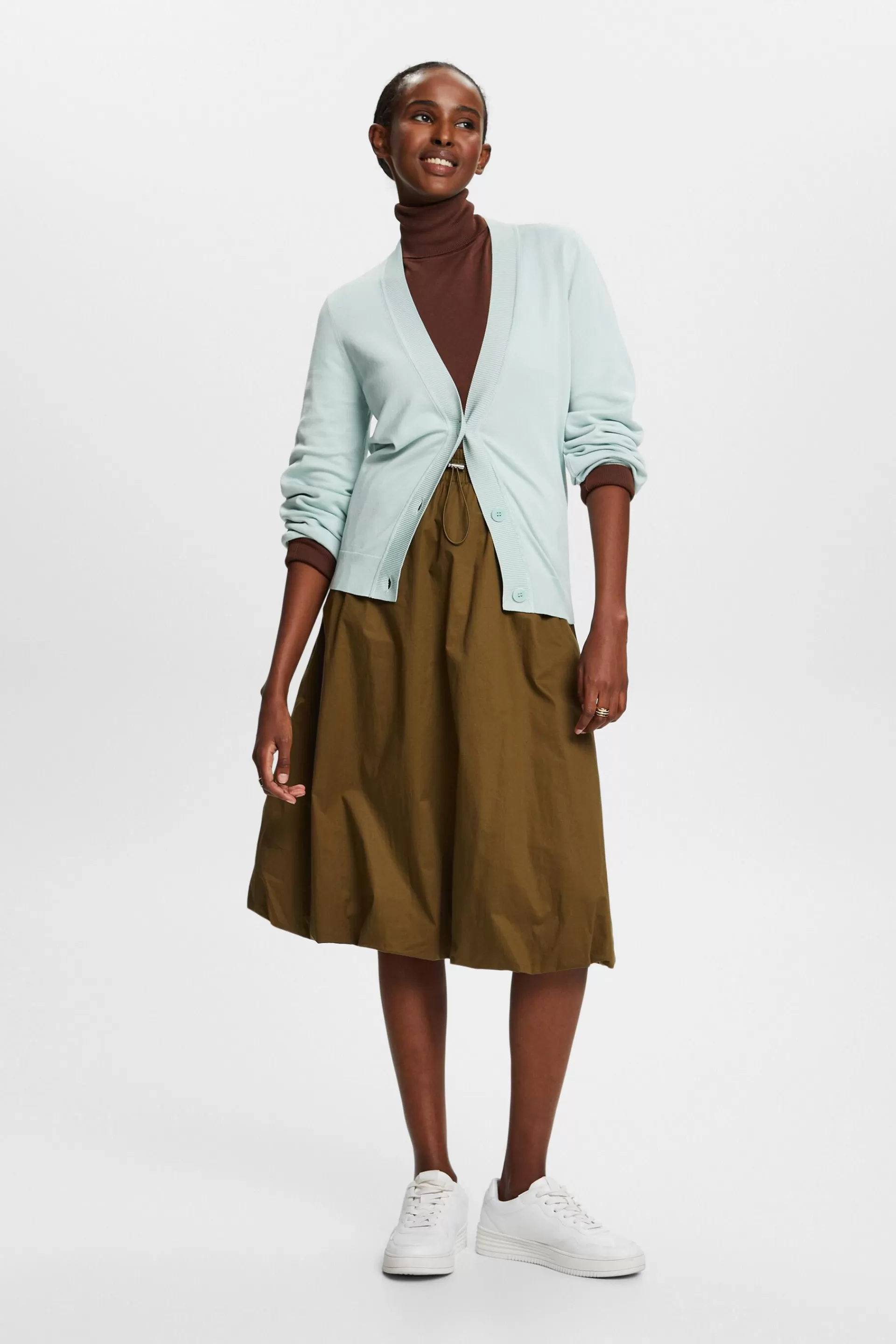 Basic Cardigan mit V-Ausschnitt-ESPRIT Clearance