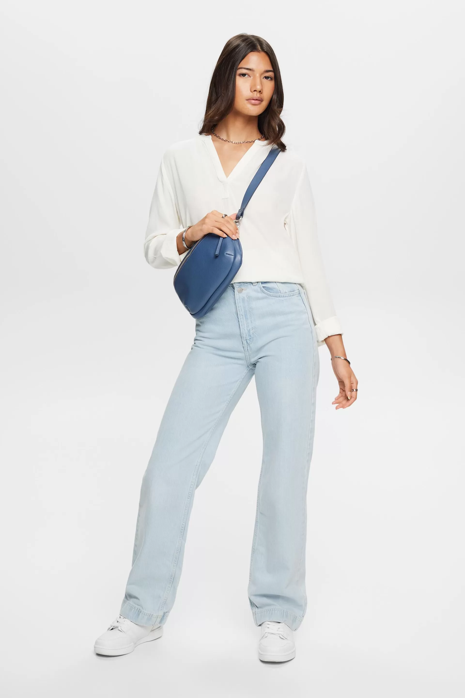 Basic-Bluse mit V-Ausschnitt-ESPRIT Cheap