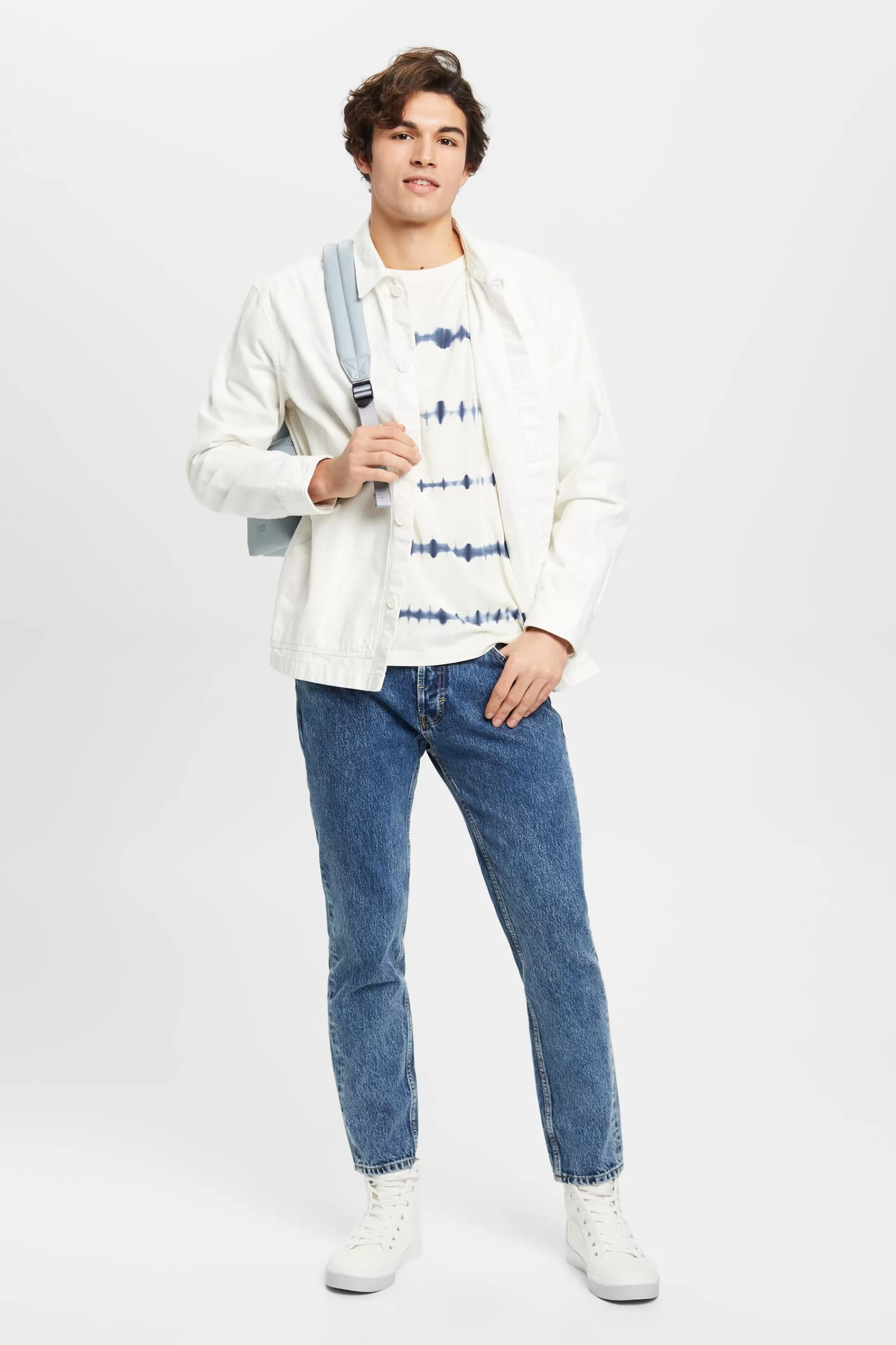 Batik-T-Shirt aus Baumwolle-ESPRIT Discount