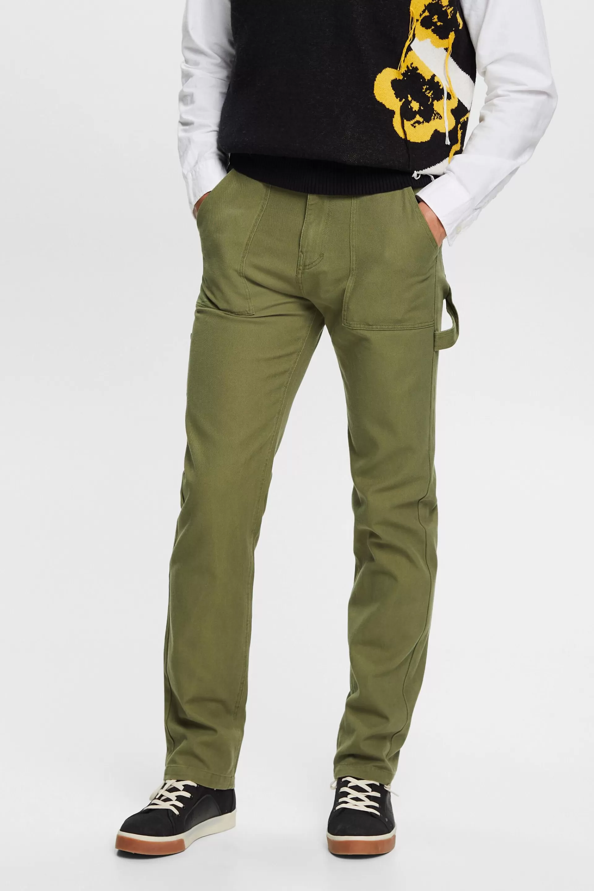 Baumwollhose im Cargo-Stil-ESPRIT Hot
