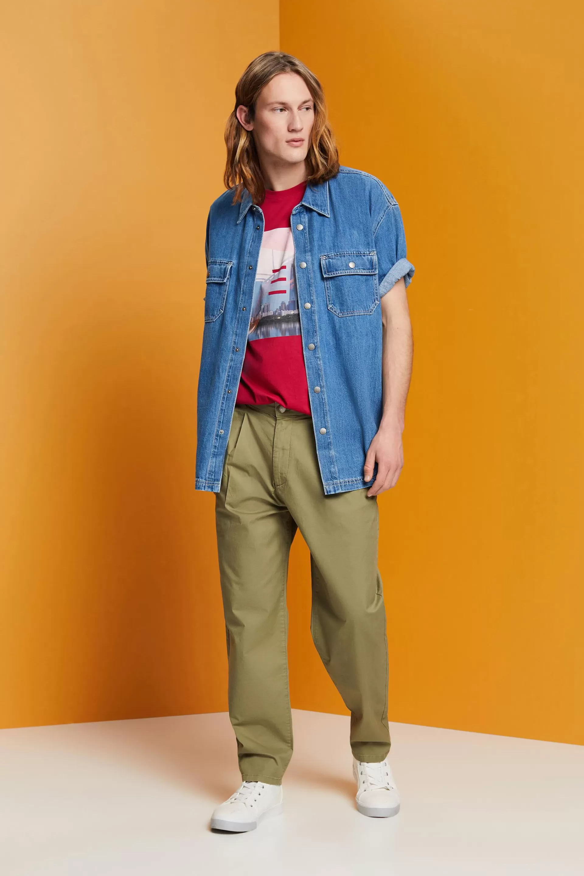 Baumwoll-T-Shirt mit Print-ESPRIT Flash Sale