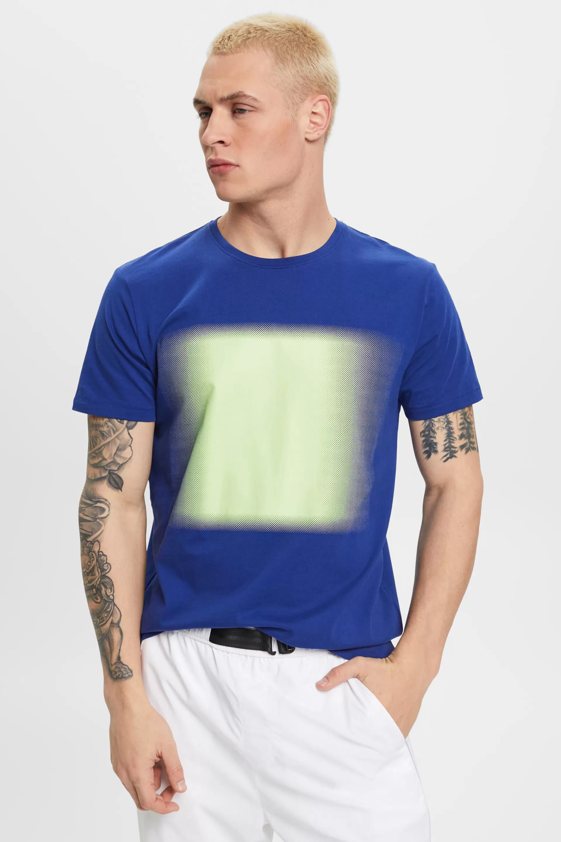 Baumwoll-T-Shirt mit Print-ESPRIT Online