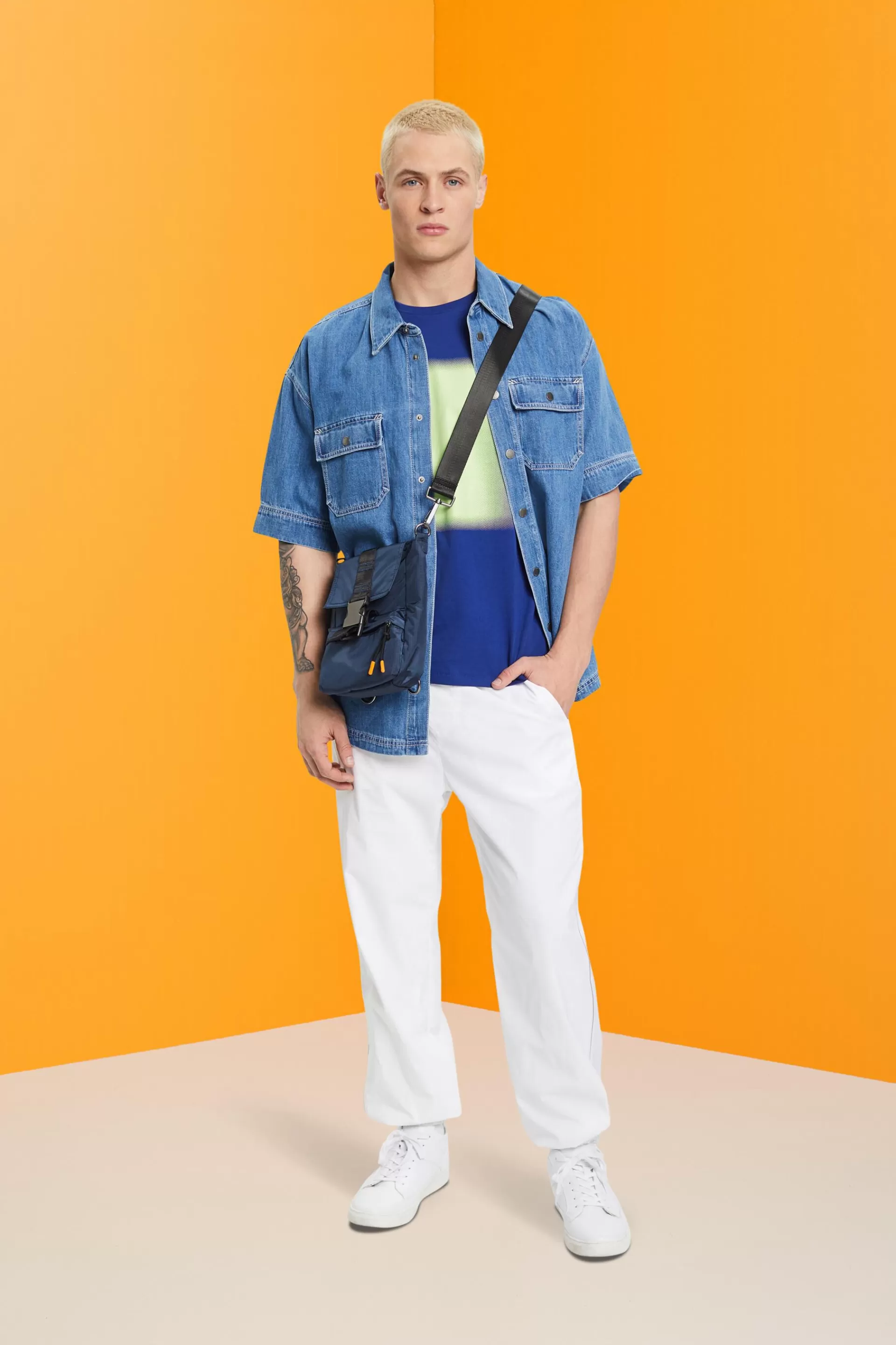 Baumwoll-T-Shirt mit Print-ESPRIT Online
