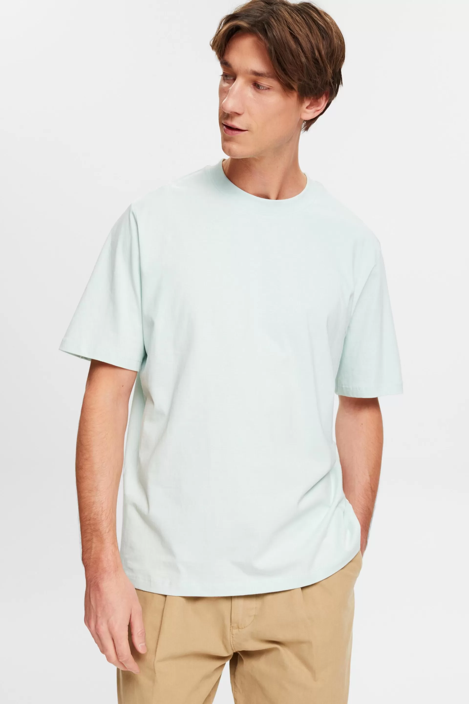 Baumwoll-T-Shirt mit Rundhalsausschnitt-ESPRIT Sale