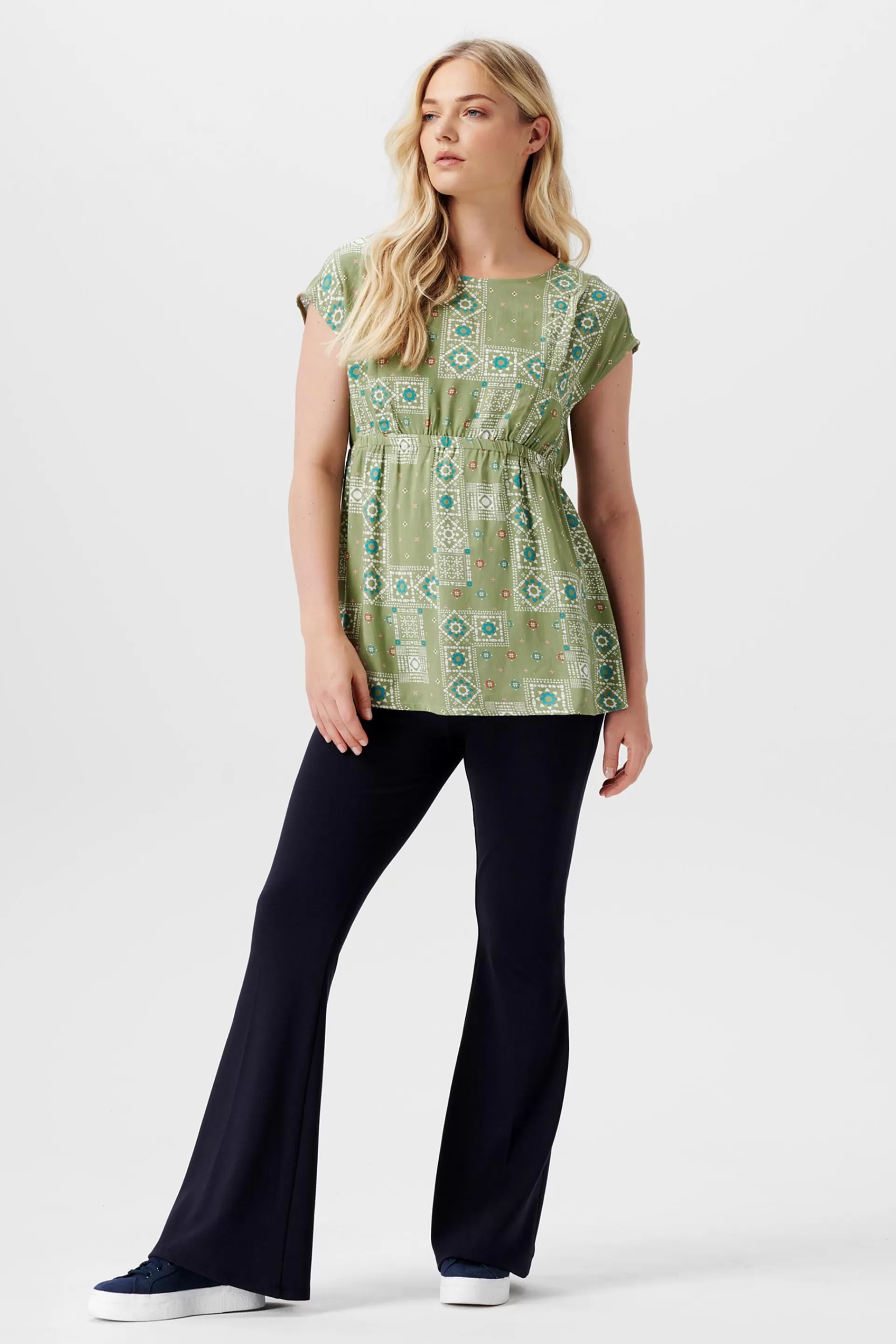 Bedruckte Kurzarmbluse mit Stillfunktion-ESPRIT Cheap