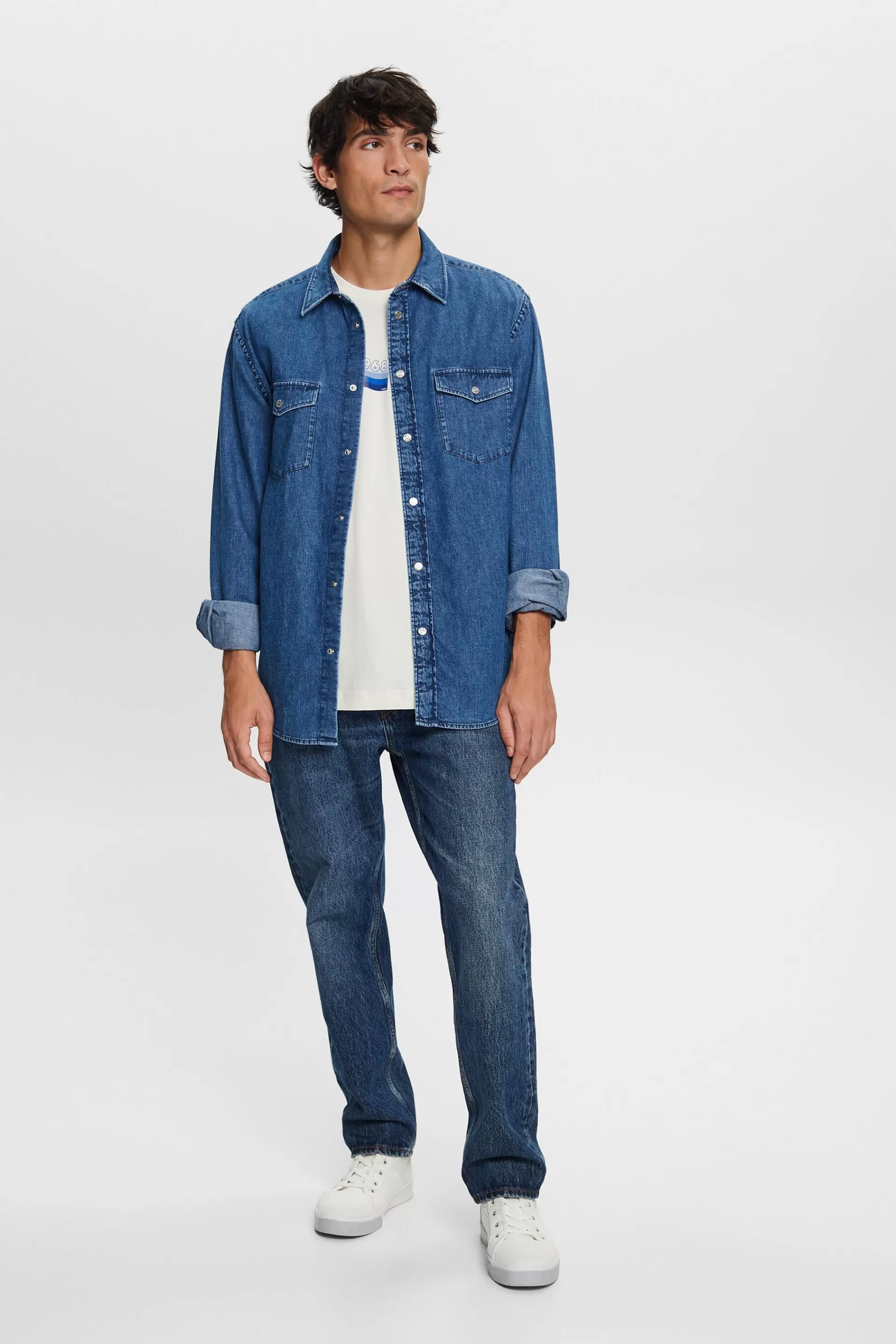 Bedrucktes Jersey-T-Shirt, 100 % Baumwolle-ESPRIT Flash Sale