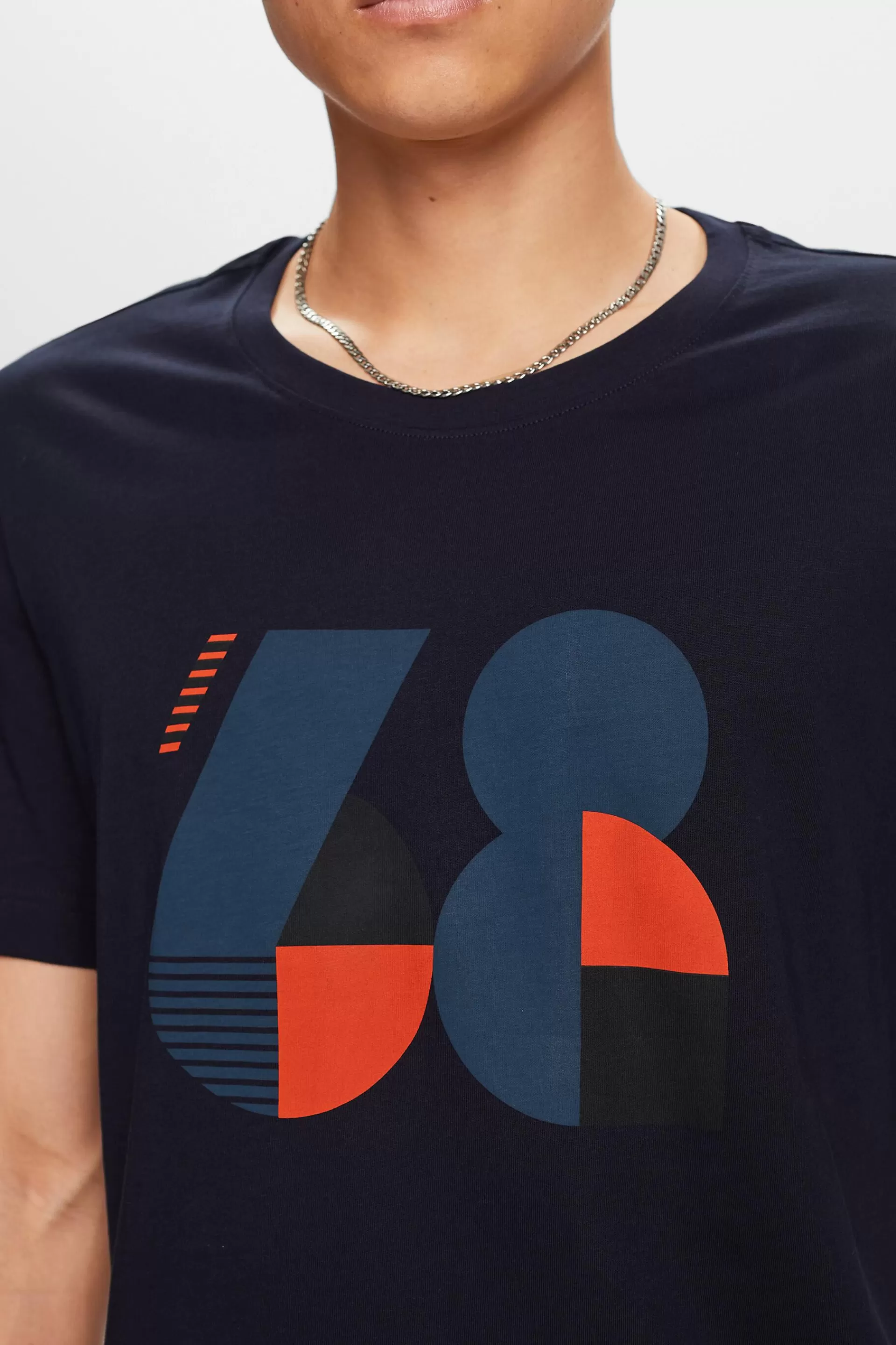 Bedrucktes Jersey-T-Shirt, 100 % Baumwolle-ESPRIT Online