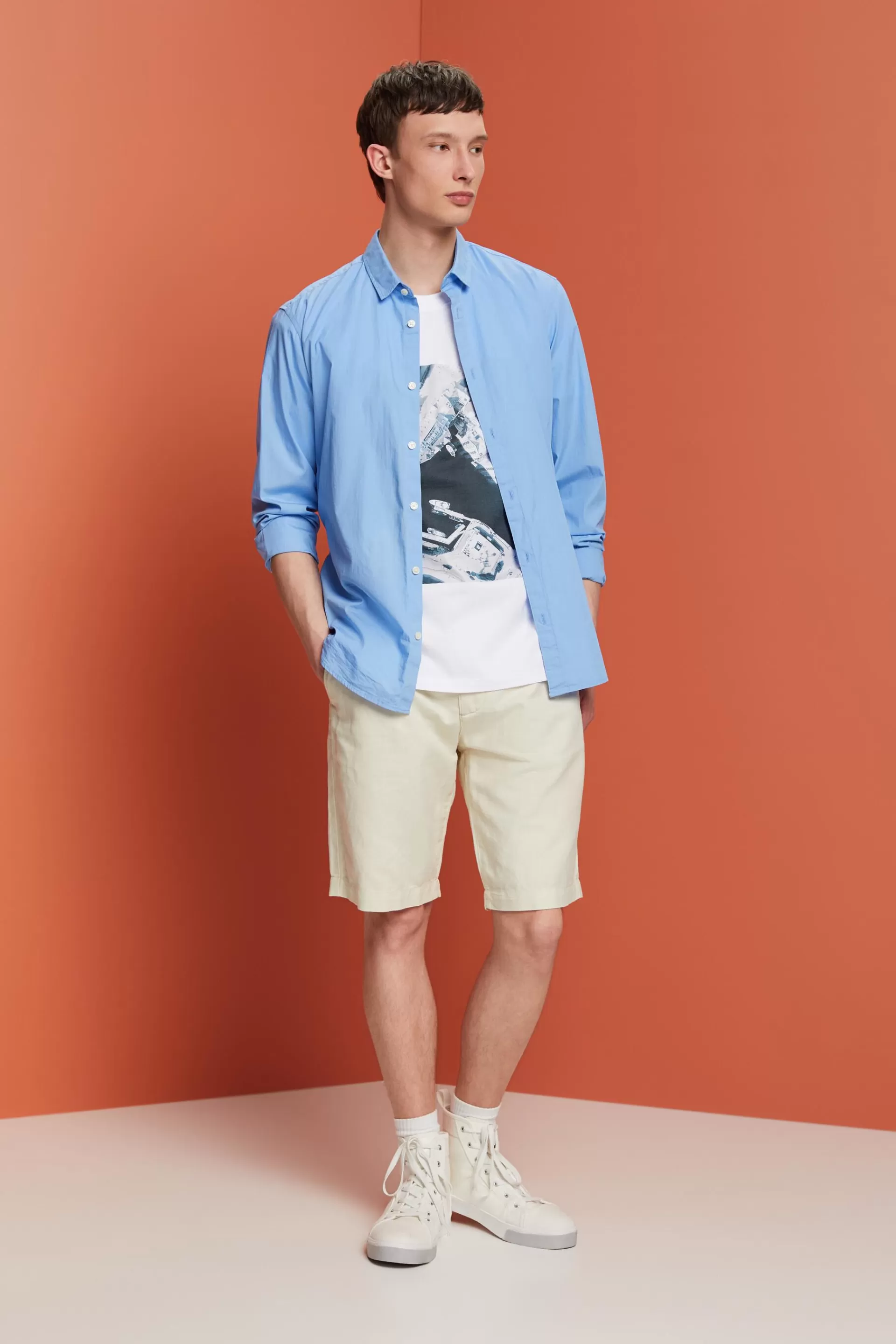Bedrucktes Jersey-T-Shirt, 100 % Baumwolle-ESPRIT Discount