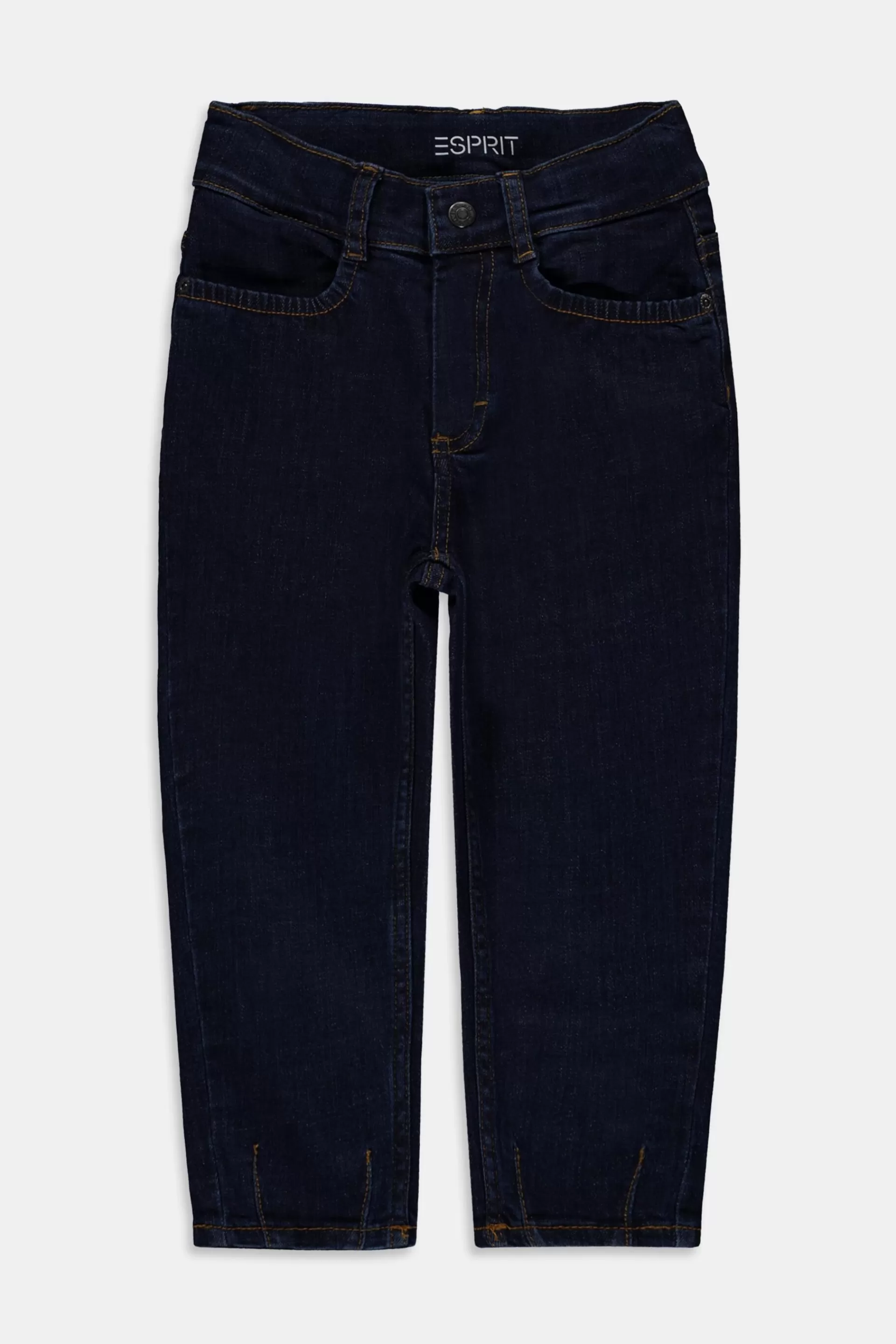 Bequem geschnittene Hose im Denim-Look-ESPRIT Store