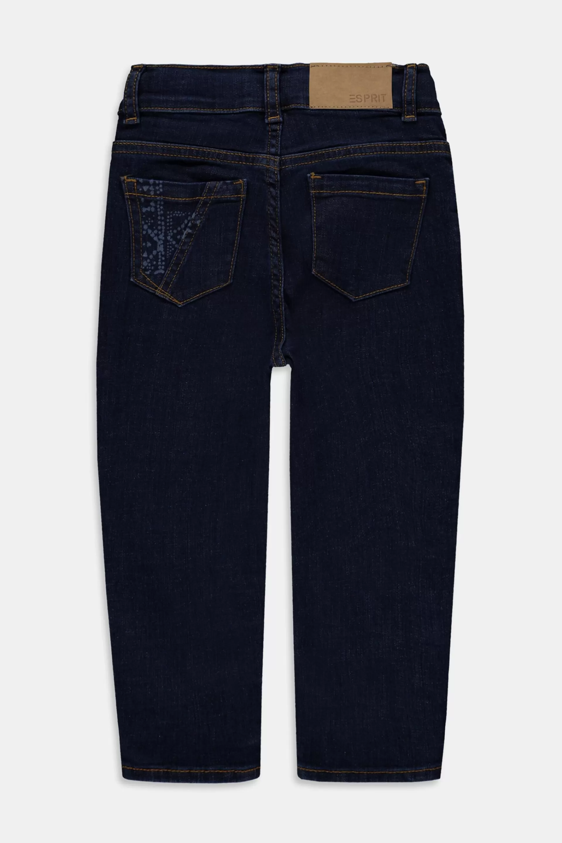 Bequem geschnittene Hose im Denim-Look-ESPRIT Store