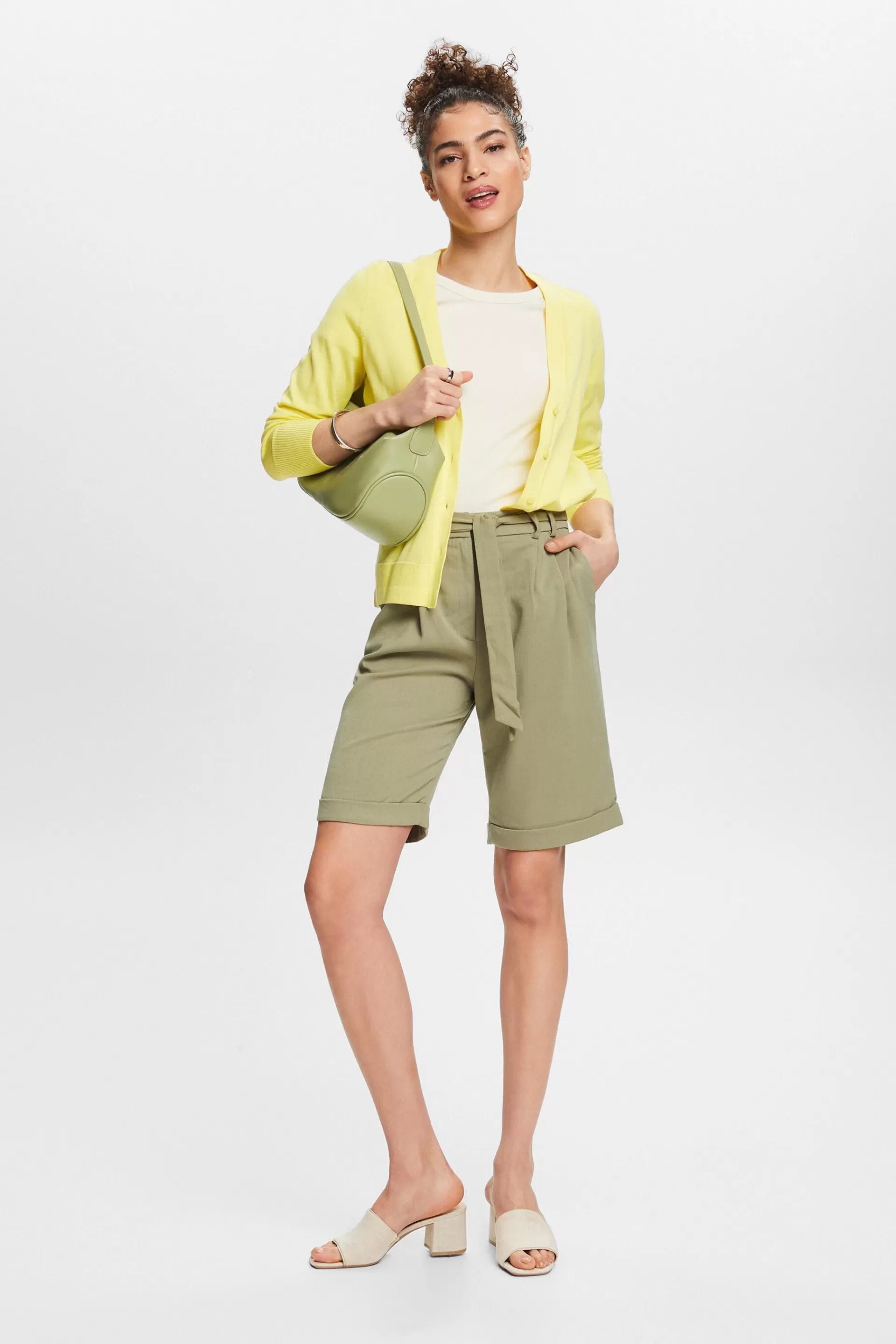 Bermudas mit Bundfalten-ESPRIT Cheap